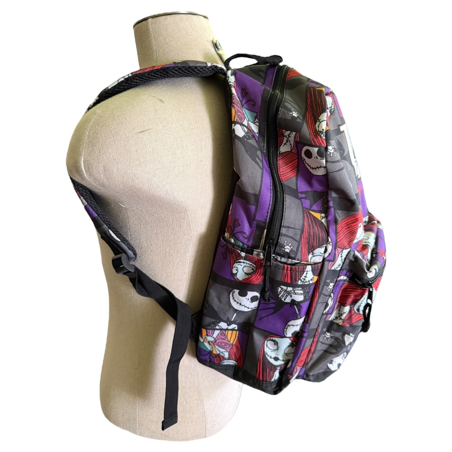 Disney Nightmare Before Christmas Jack Skellington Black & Purple Backpack