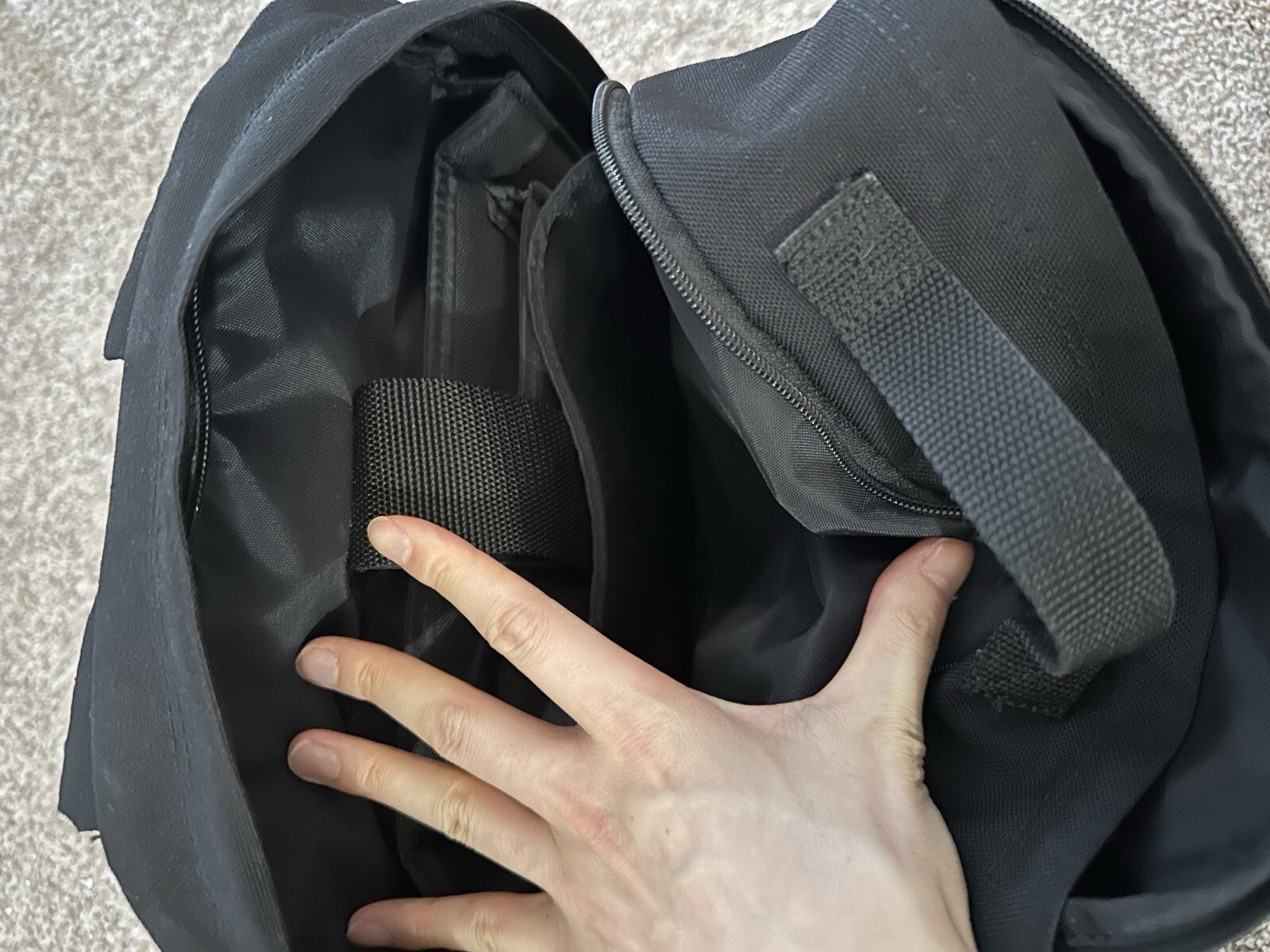 Used Manhattan Portage Union Square Backpack Black Japan Limited 28-45-16CM 20L
