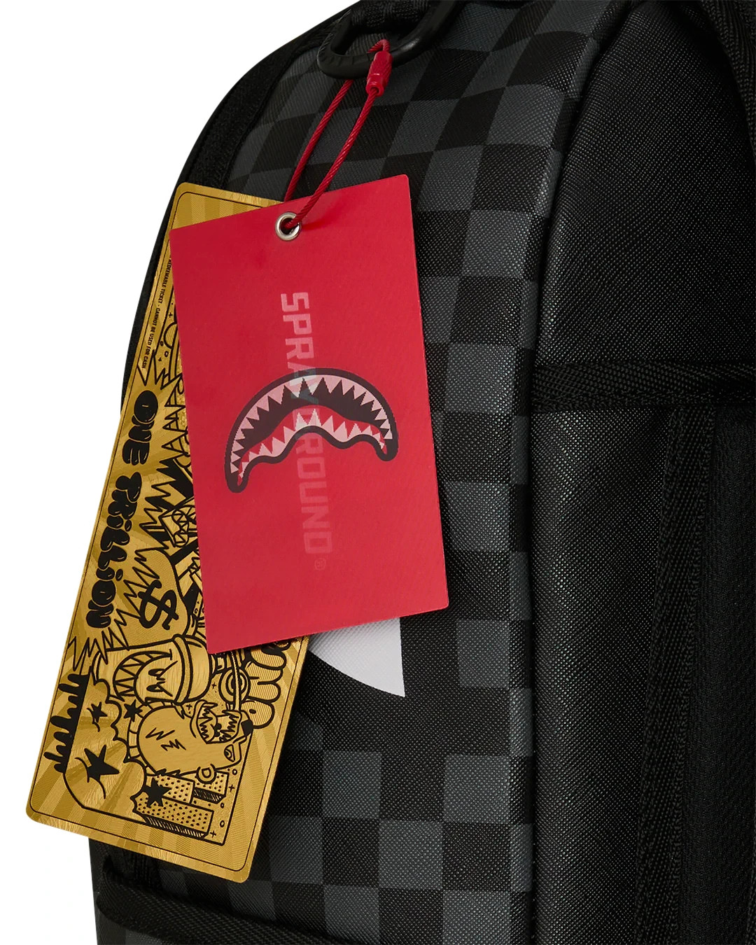 Sprayground NARUTO MADARA Backpack🔥New Black Check Bookbag Large School Bag