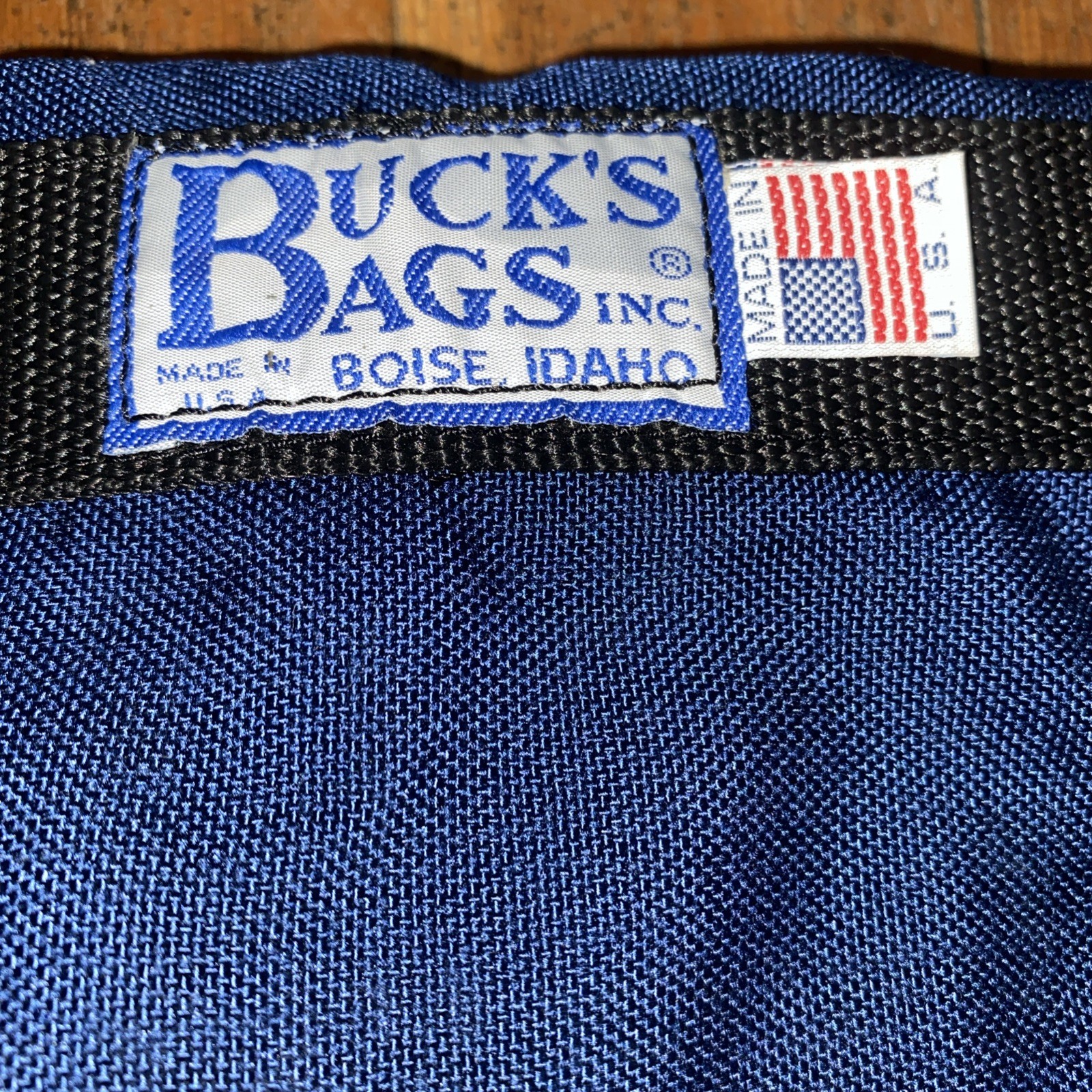 USA Made Medium Duffle Bag Blue Travel Gym Canvas Made In USA