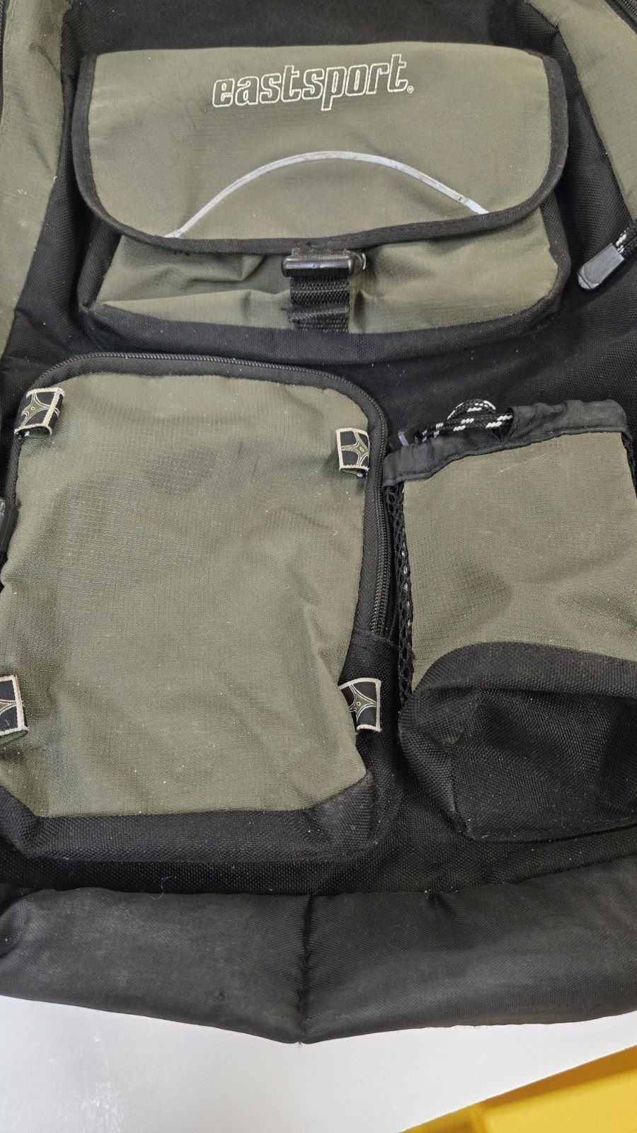 Vintage Eastsport Backpack Multi-Pocket Tactical Utility Rucksack Y2K Green