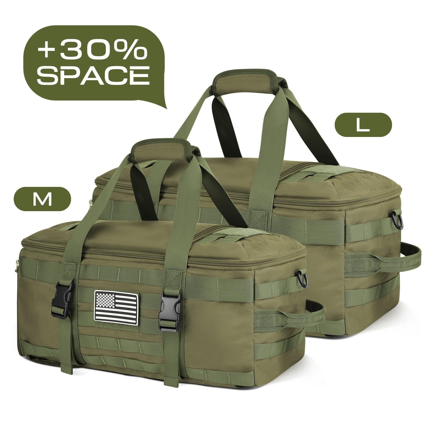 Gym Bags for Men, Large Tactical Duffle Backpack with Shoe Compartment, 3 in …