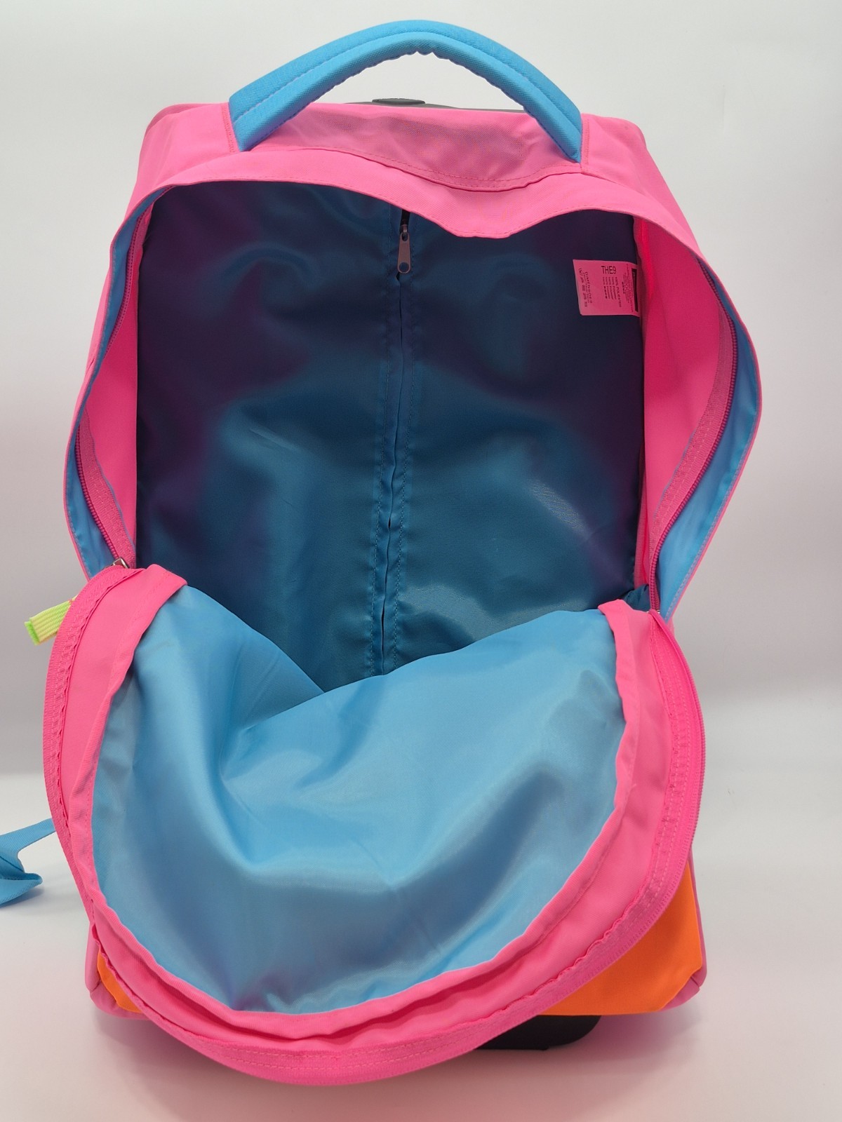 JanSport Rolling School Backpack Carry On Travel Luggage Neon Lrg THE9 Rare VHTF