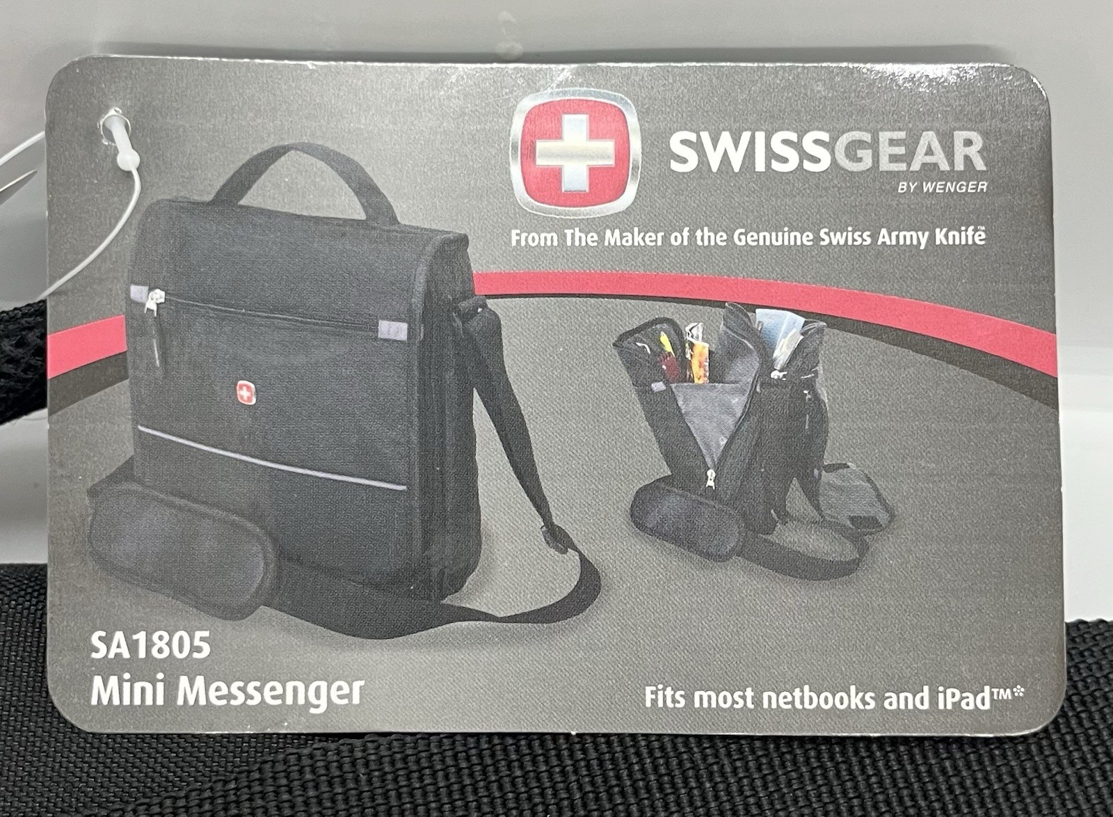 NWT Swiss Gear Mini Messenger Bag Black SA1805