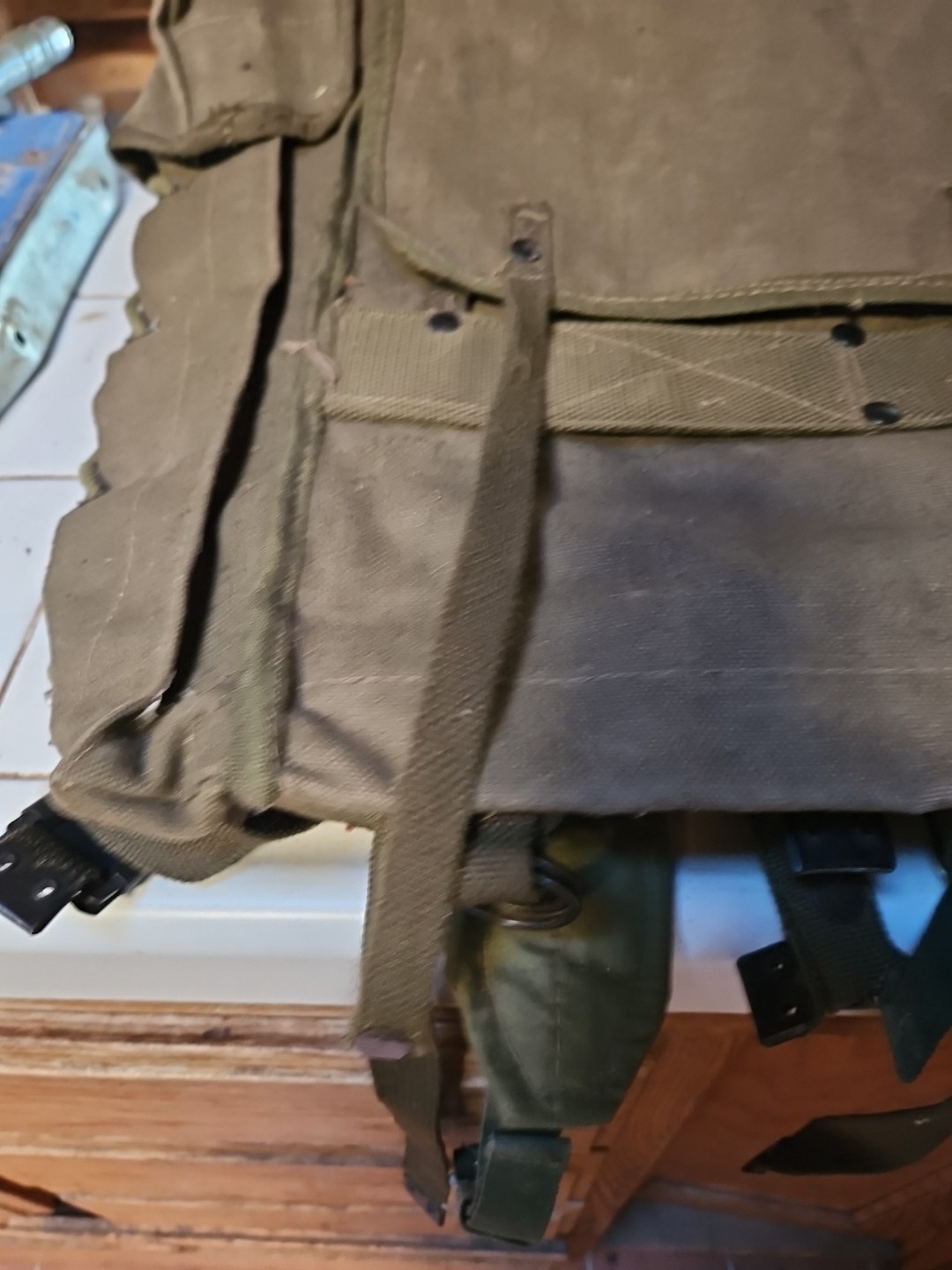 Vintage 1975 Authentic Italian Alpine Mountain Rucksack Backpack Military