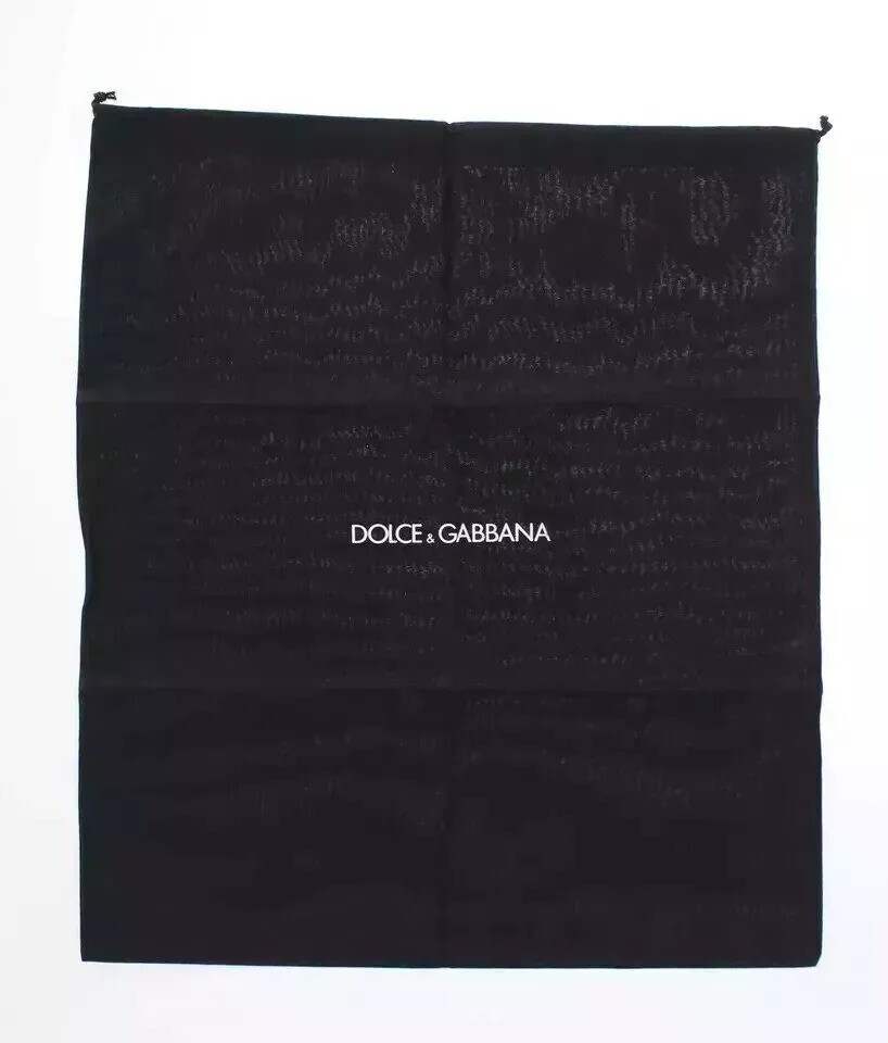DOLCE & GABBANA Bag Black White Nylon Leather Travel Back Pack Men Borse 1380usd