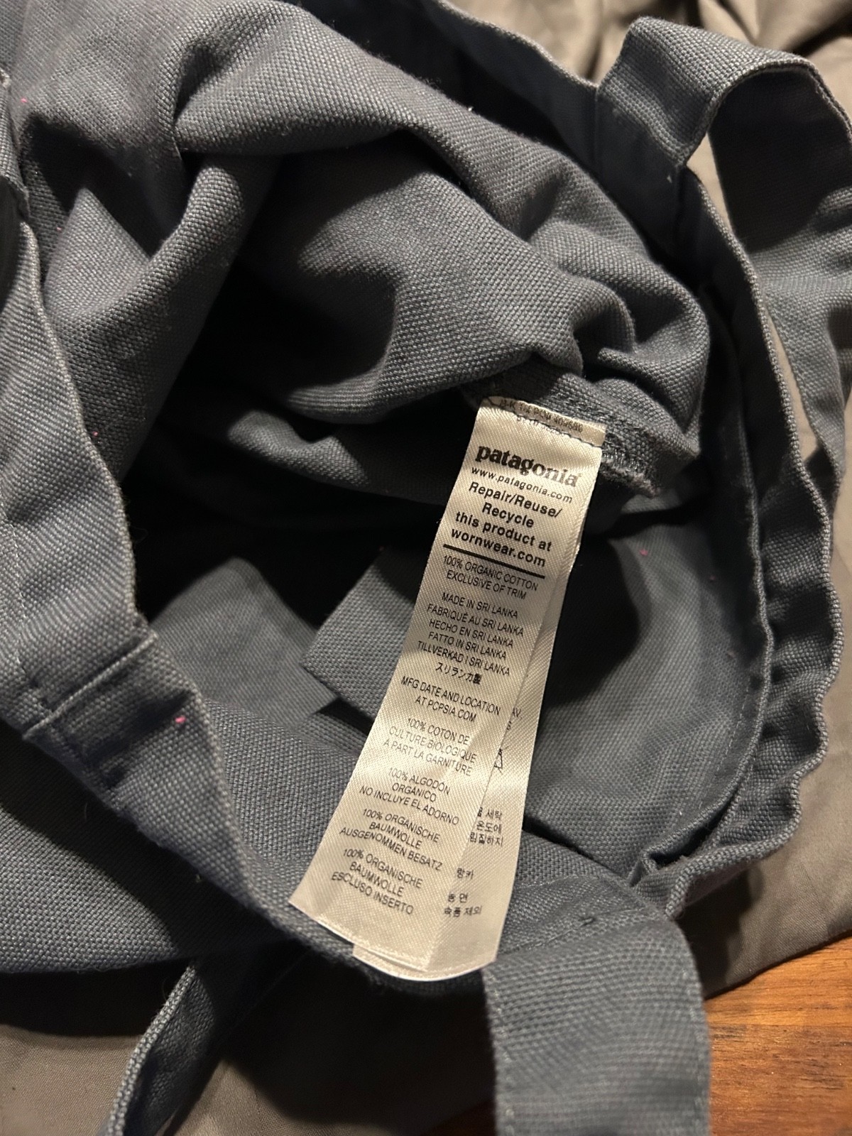 Patagonia Blue Grey Tote Bag