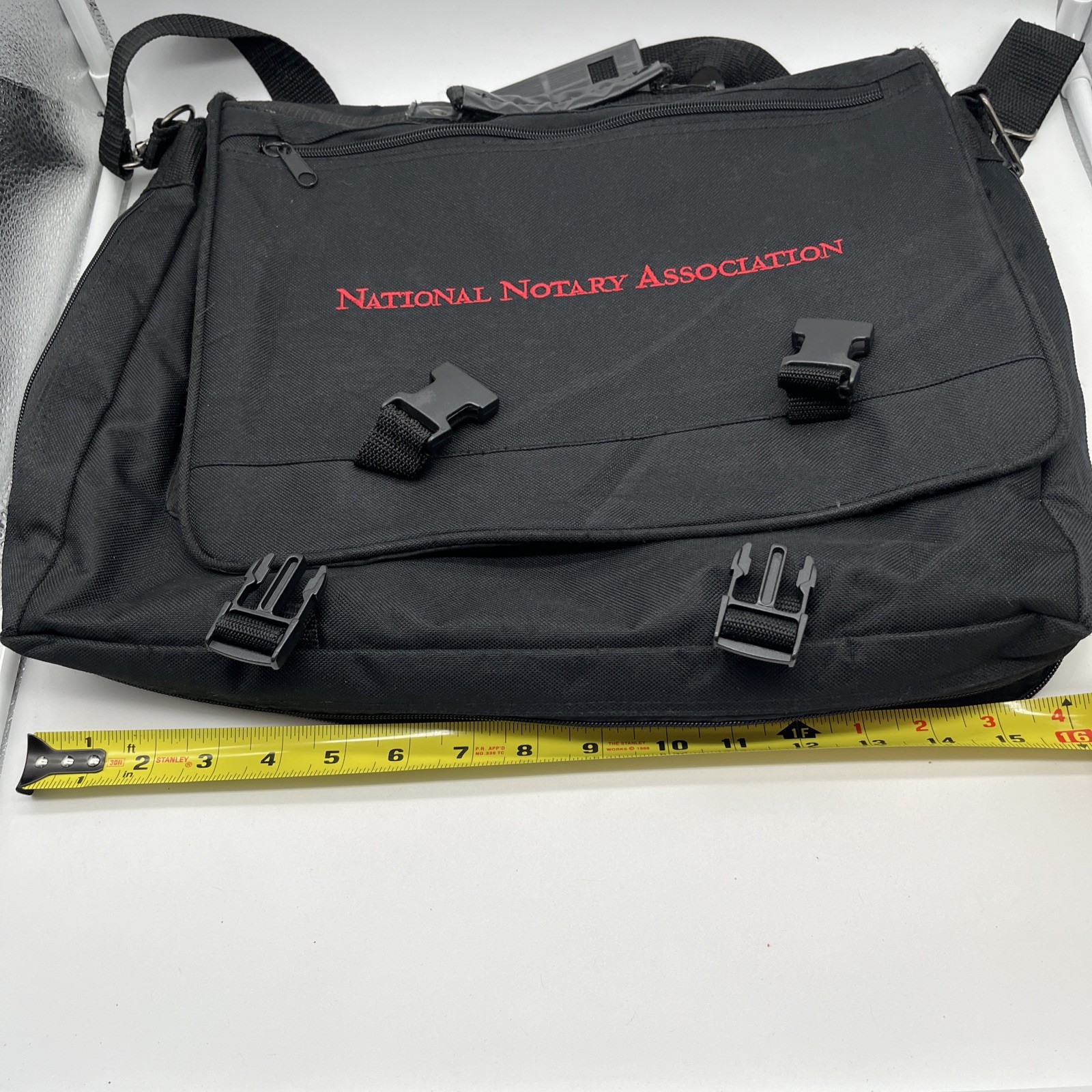 National Notary Association Messenger Laptop Bag Embroidered Logo 16” x 12” x 6”