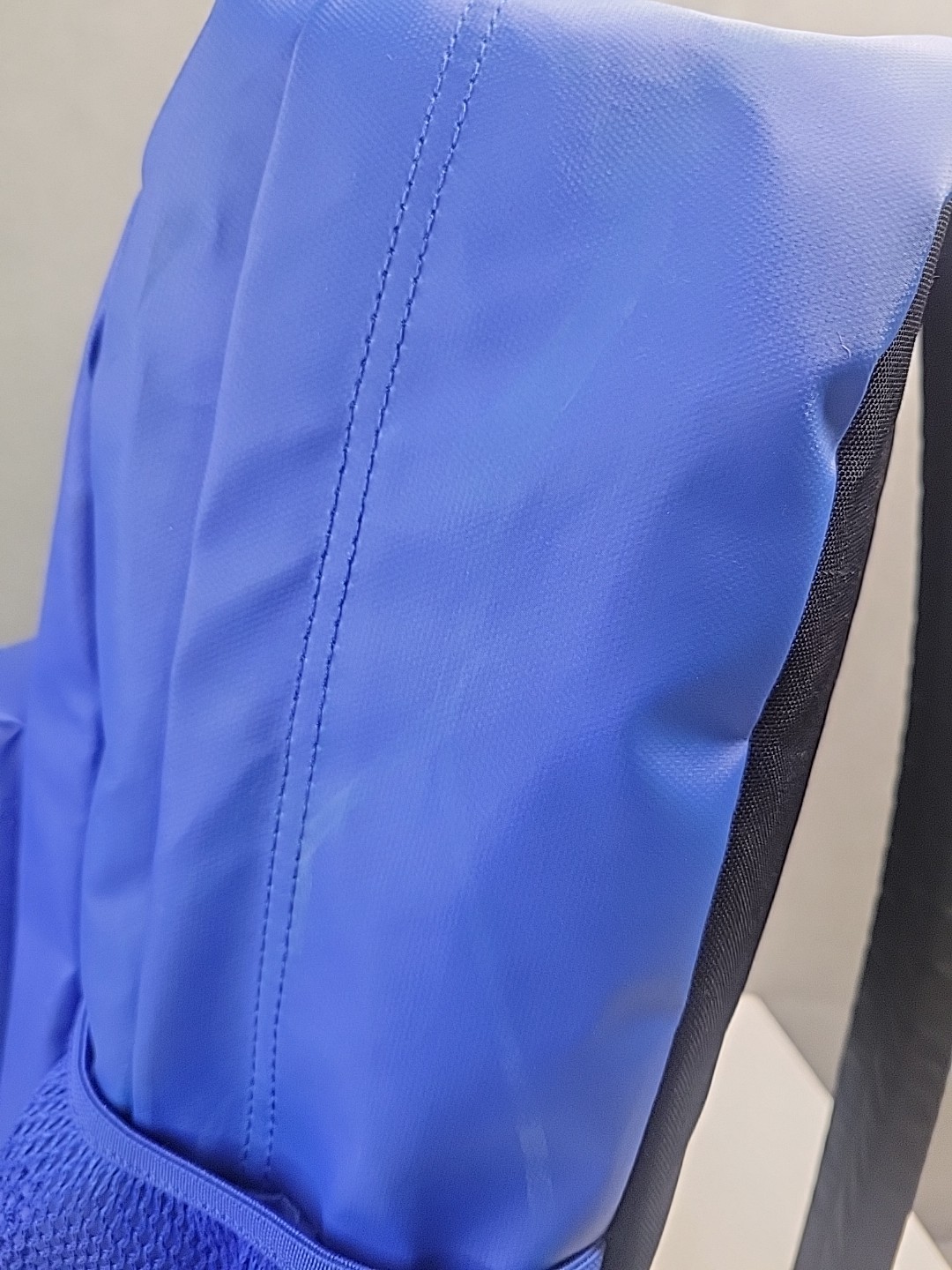 RARE JanSport Coated Royal Blue Backpack Hyperbreak Bag Water Bottle Holder