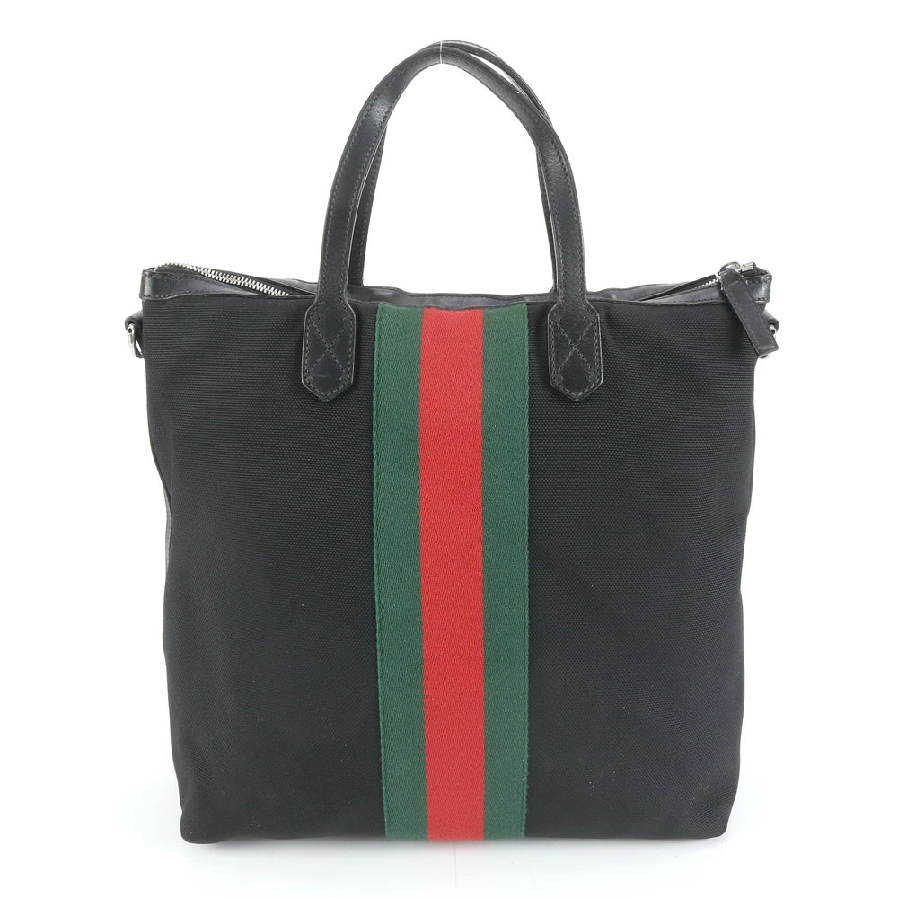 Gucci Web Sherry Line 368559 Leather Tote Bag Shoulder Business Commuting