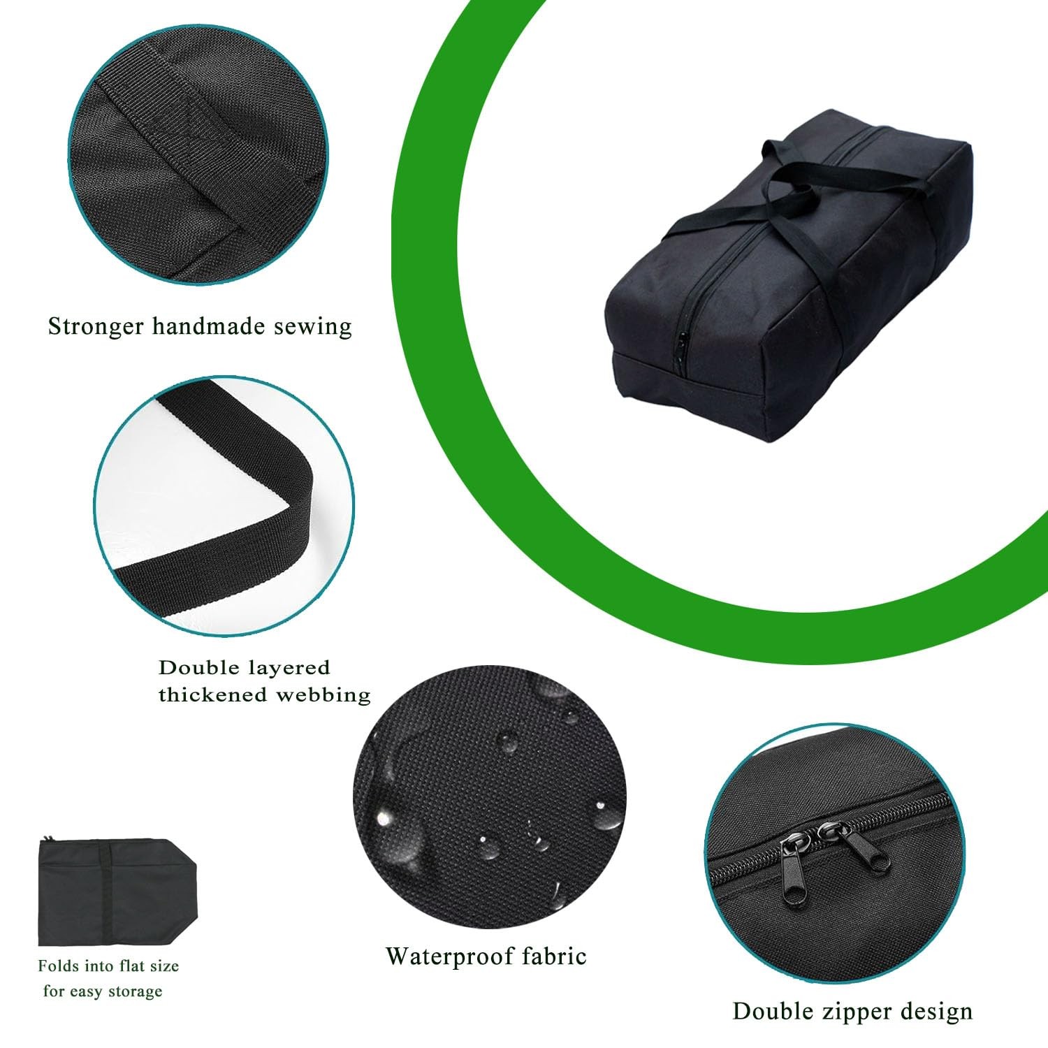 Extra Large Heavy Duty Duffle Bag – Foldable Storage Organizer for Camping Ch…