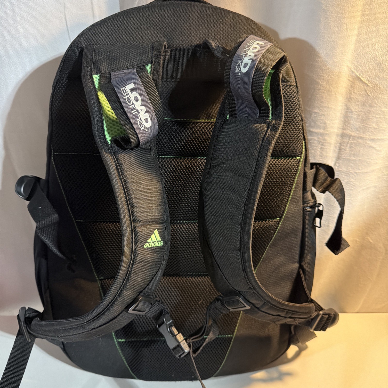 Adidas Black Backpack Load Spring Multi Pocket Laptop Tablet Sport Compatible