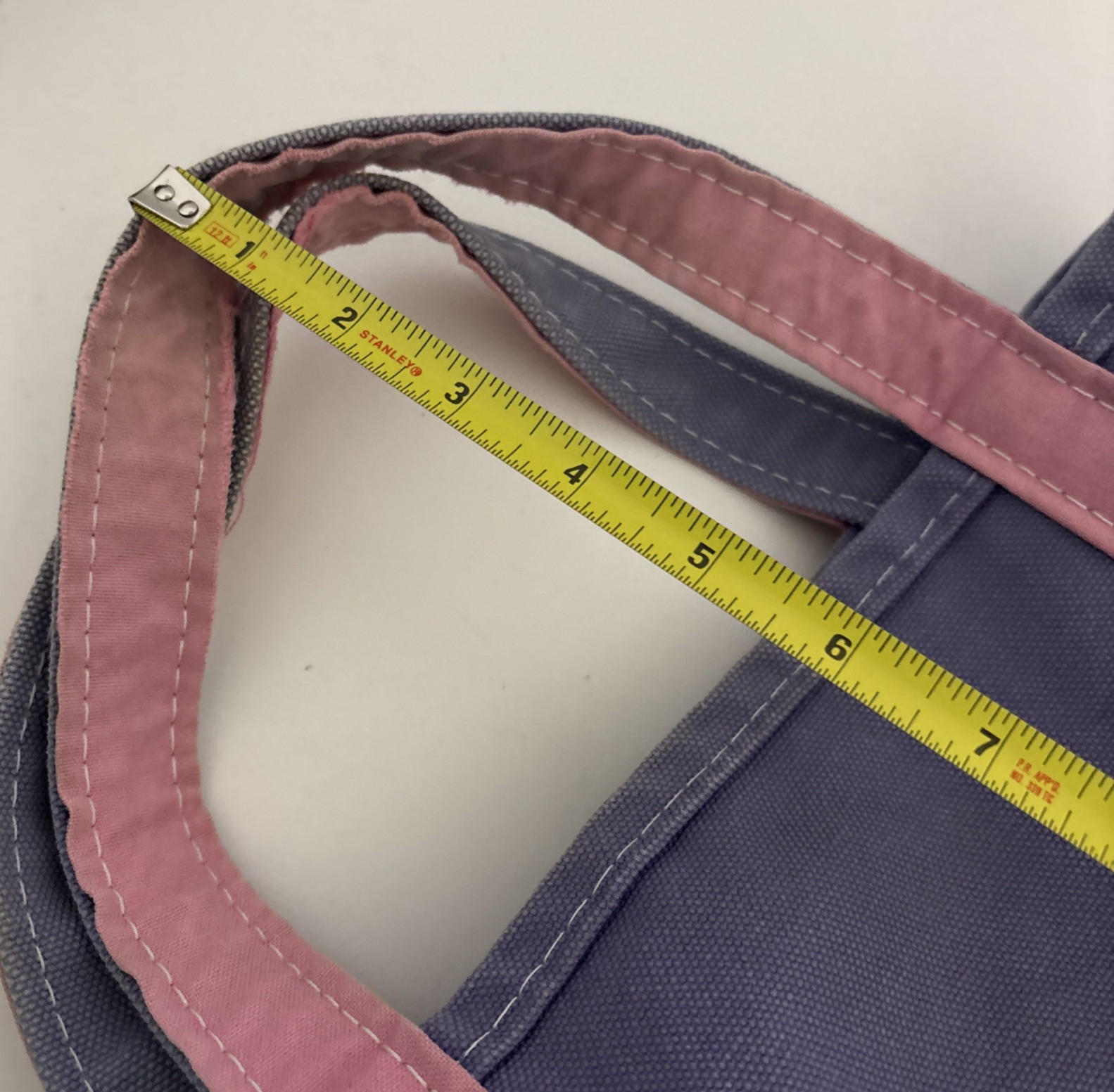 Vintage Rare Multicolor LL Bean Boat & Tote Bag – Purple & Pink – SEE PICS AS IS