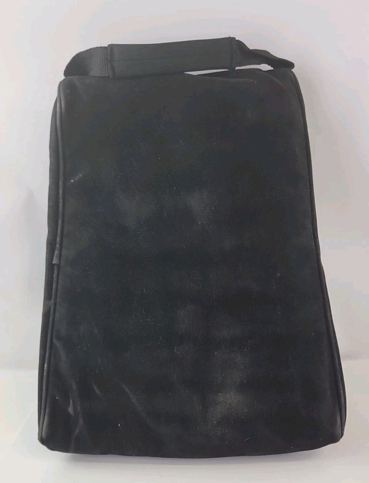 Cadillac Embroidered Logo Suede Luggage Zipper Shoe Travel Gym Golf Bag 16x10x6