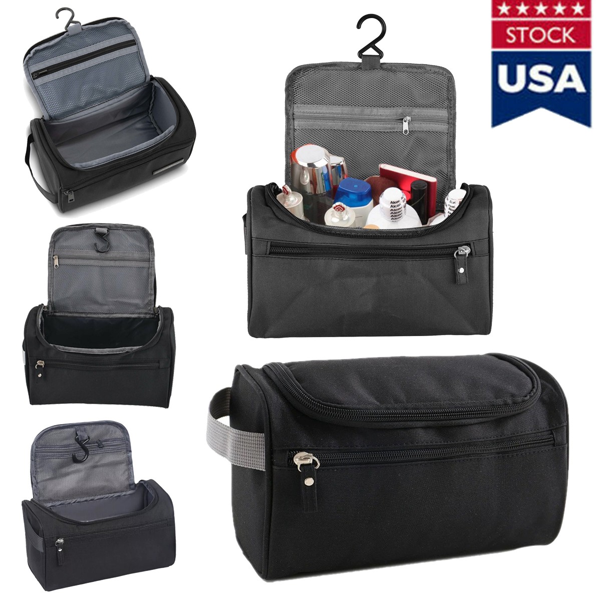 Toiletry Bag for Men Hanging Dopp Kit Water Resistant Shaving Bag for Traveling