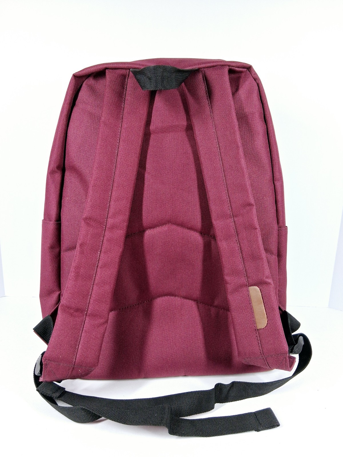 Vaschy Red & Brown Backpack Zip Adjustable Strap Pockets Travel Good Pre-owned