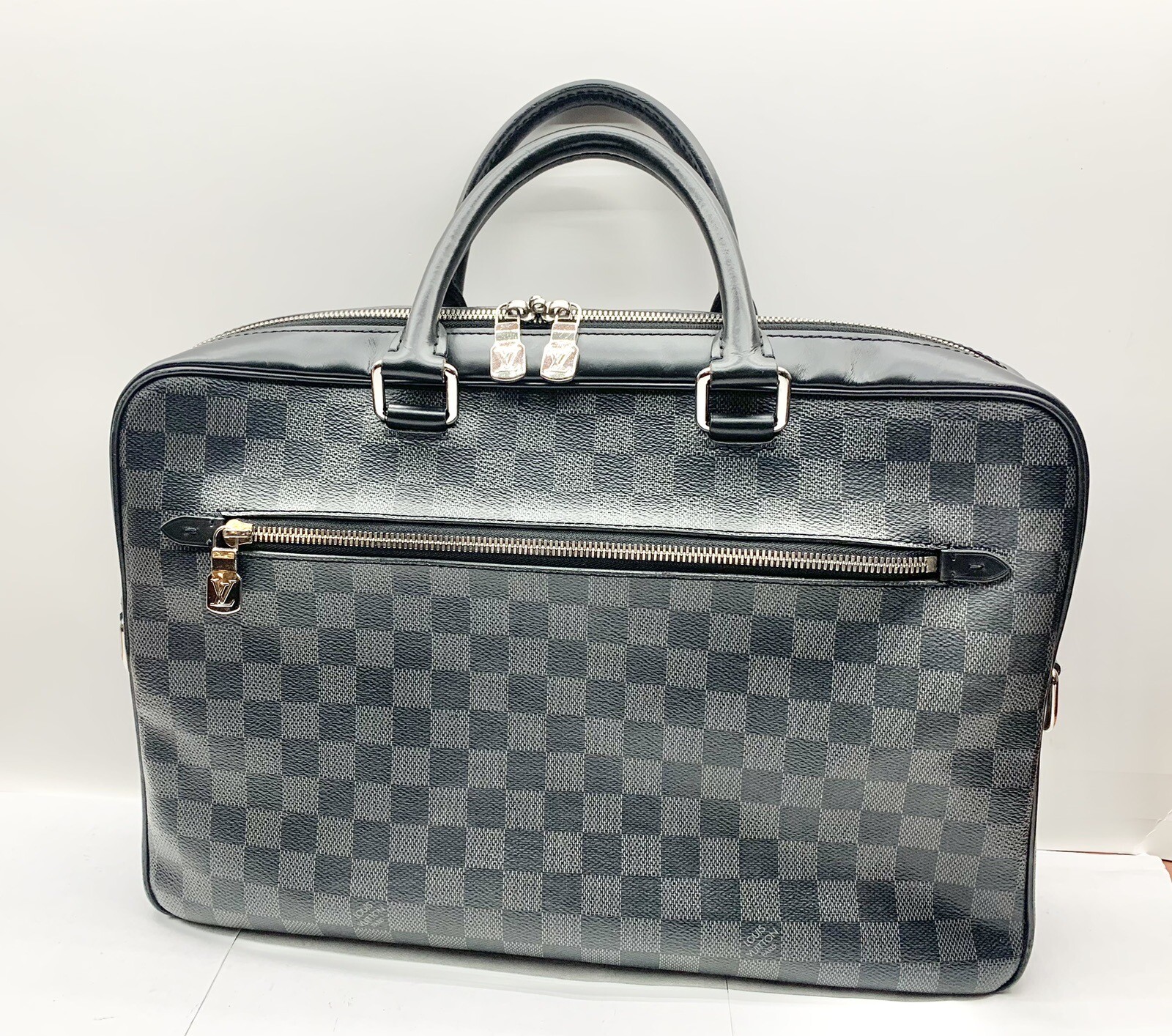 Louis Vuitton Damier Graphite Porte Documents Business PM Black Bag