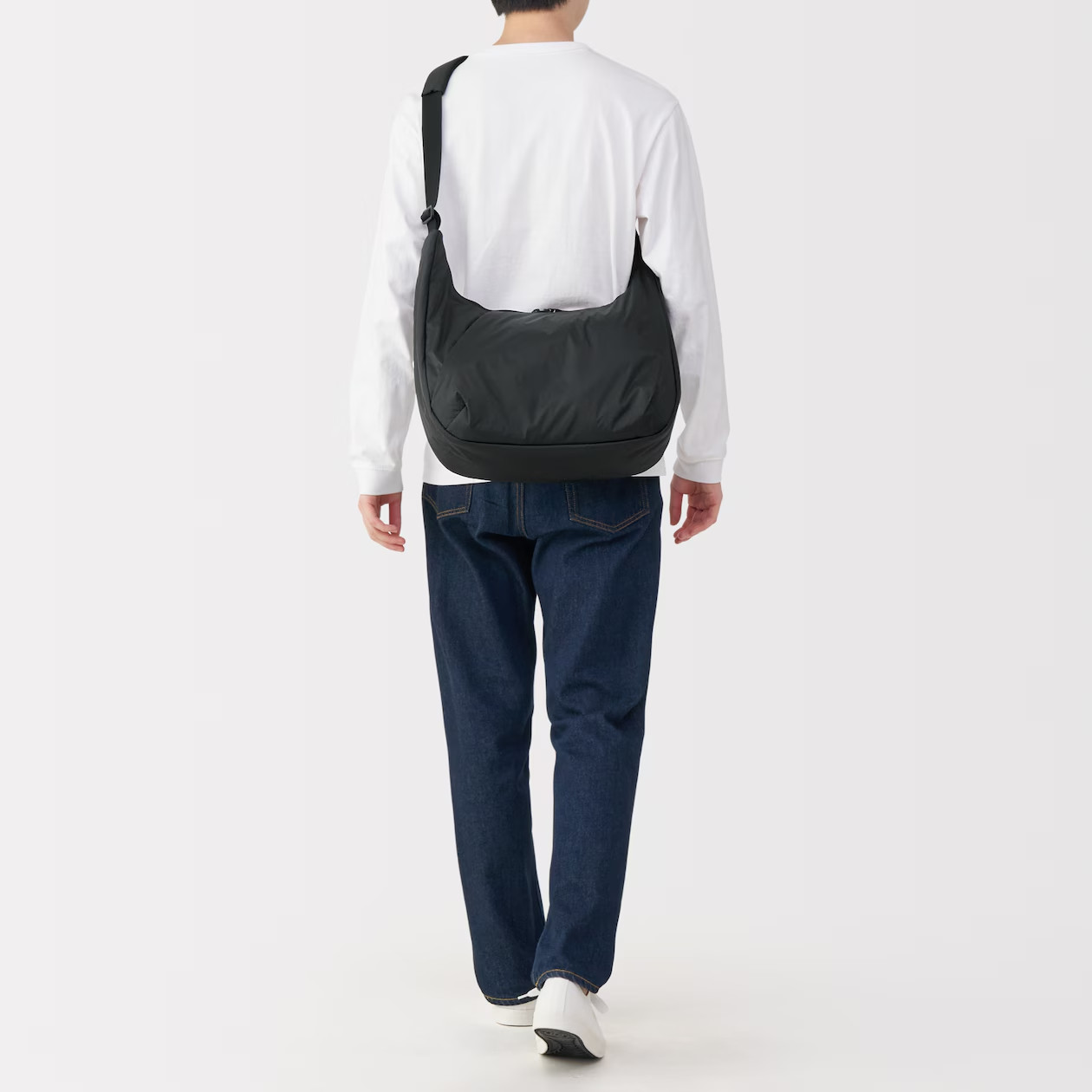 MUJI Water-Repellent Padded 2-Way Sling Bag 15-Litter Shoulder Unisex NWT