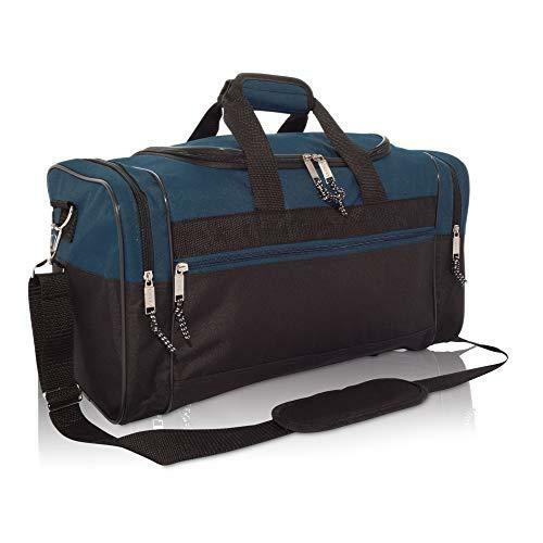 Medium Duffle Bag Duffel Bag in Black and Navy Blue Gym Bag