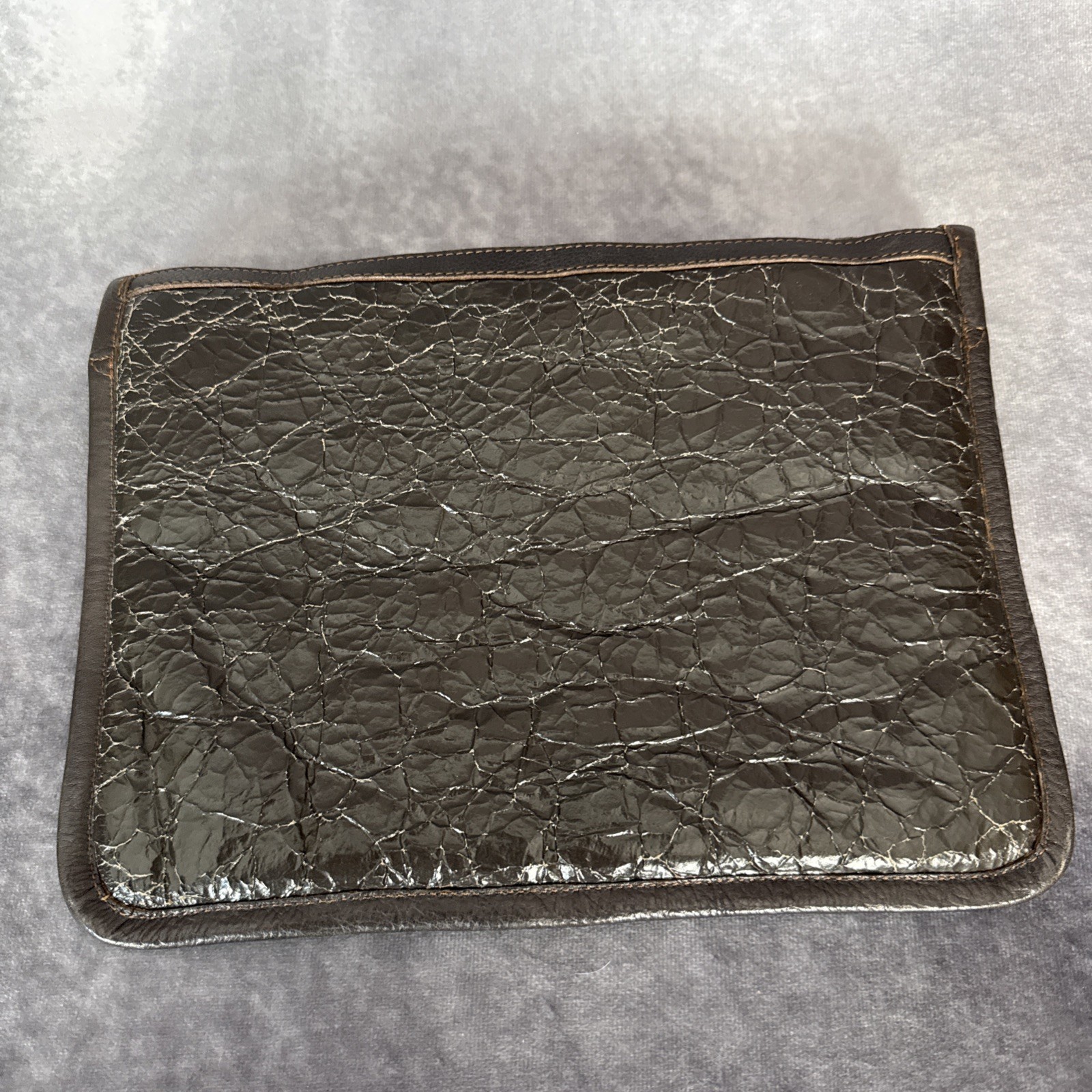 GRAIL! RRL Double RL Crackle Leather Shearling Pouch WWII Bomber (Case #2)
