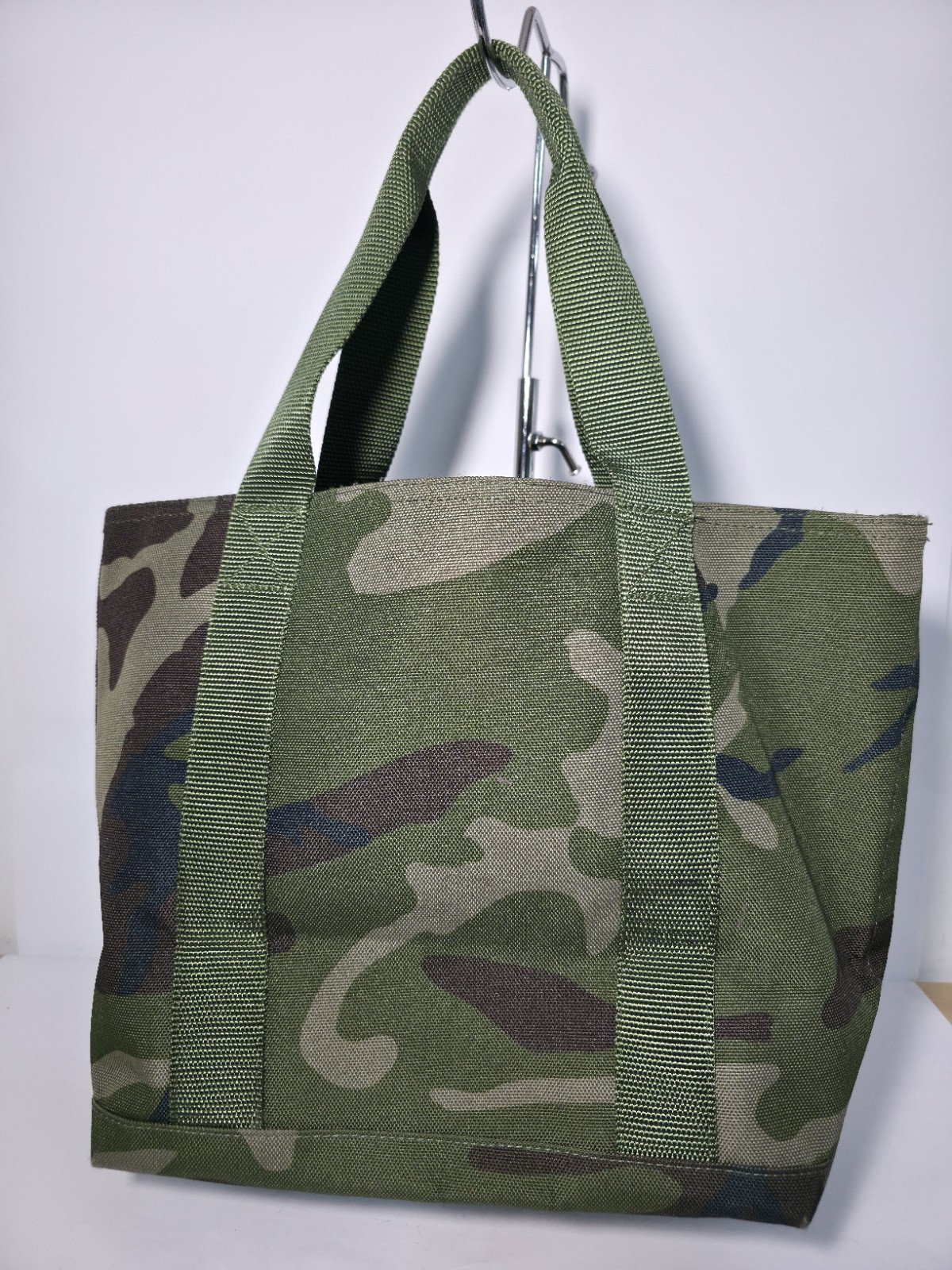 L.L Bean Hunter’s Tote Bag Shopper – Open Top – Green Camouflage Print (P3)