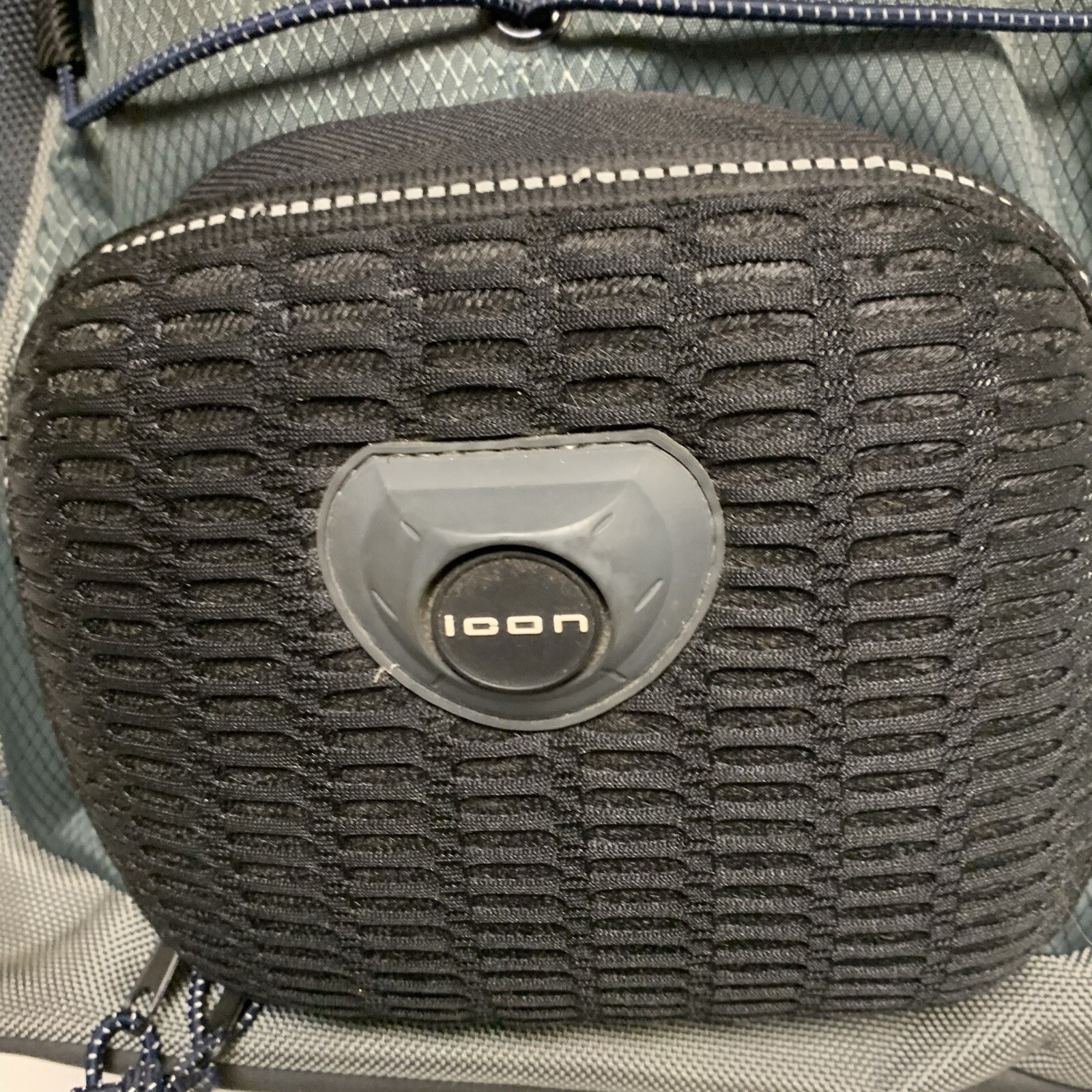 Icon Black Backpack Padded Support Unisex Laptop Travel School Large Adj. Straps