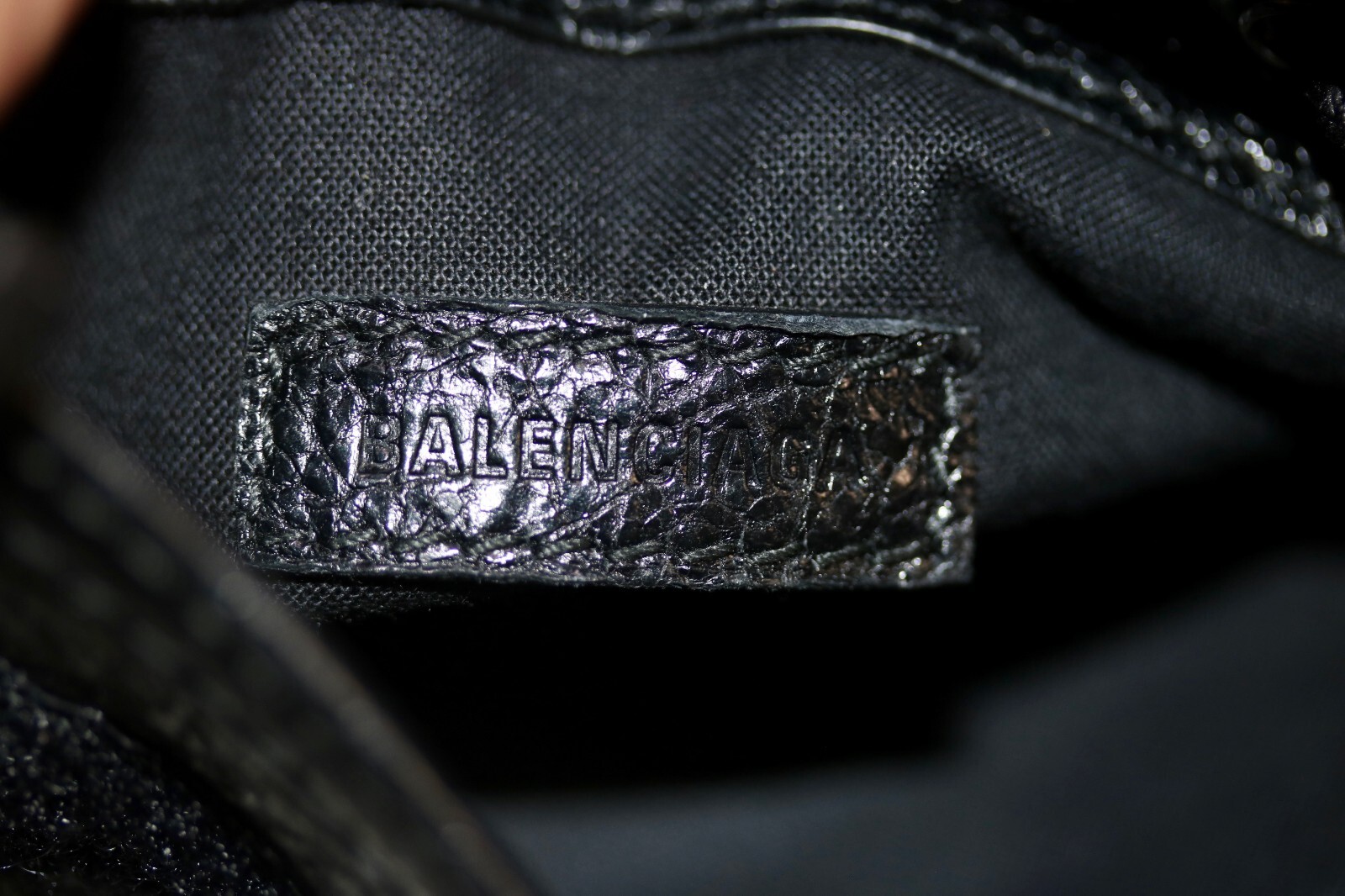 Balenciaga Men’s Explorer Small Pouch Crossbody Bag Black Arena Lambskin Leather