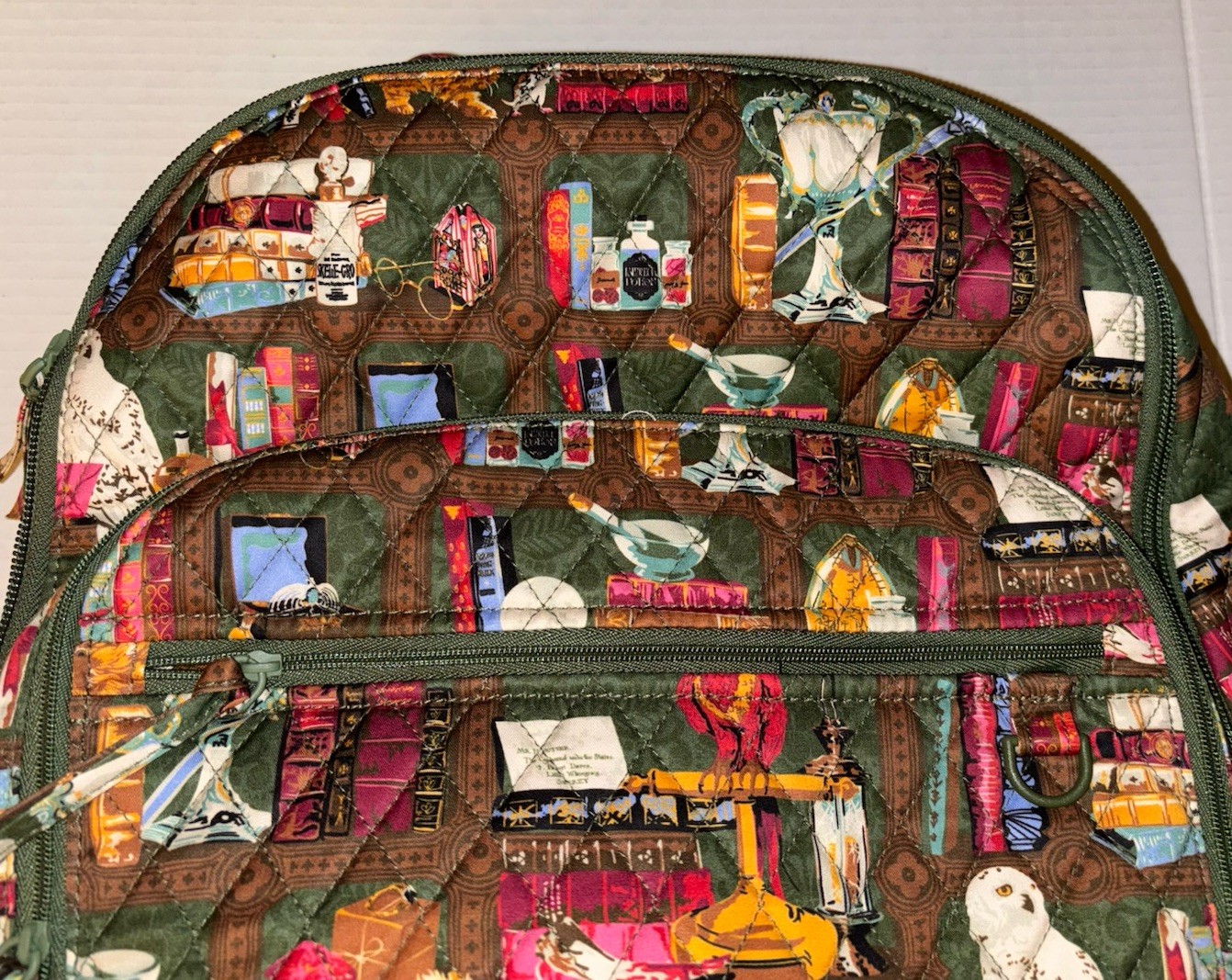 Vera Bradley Bancroft Backpack Bag Harry Potter Hogwarts Library NWT