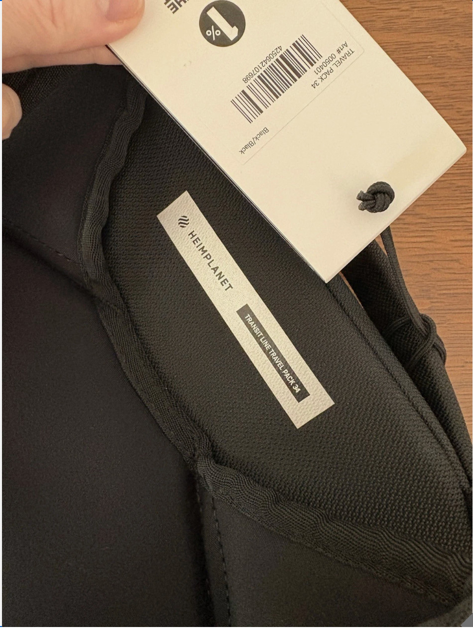 Heimplanet Transit Line Travel Pack 34L Backpack