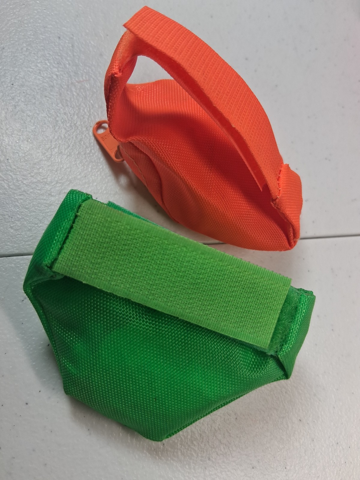 Two (2) SUPER RARE Vintage Mini 1990 Zip Pocket Wrist Fanny Pack