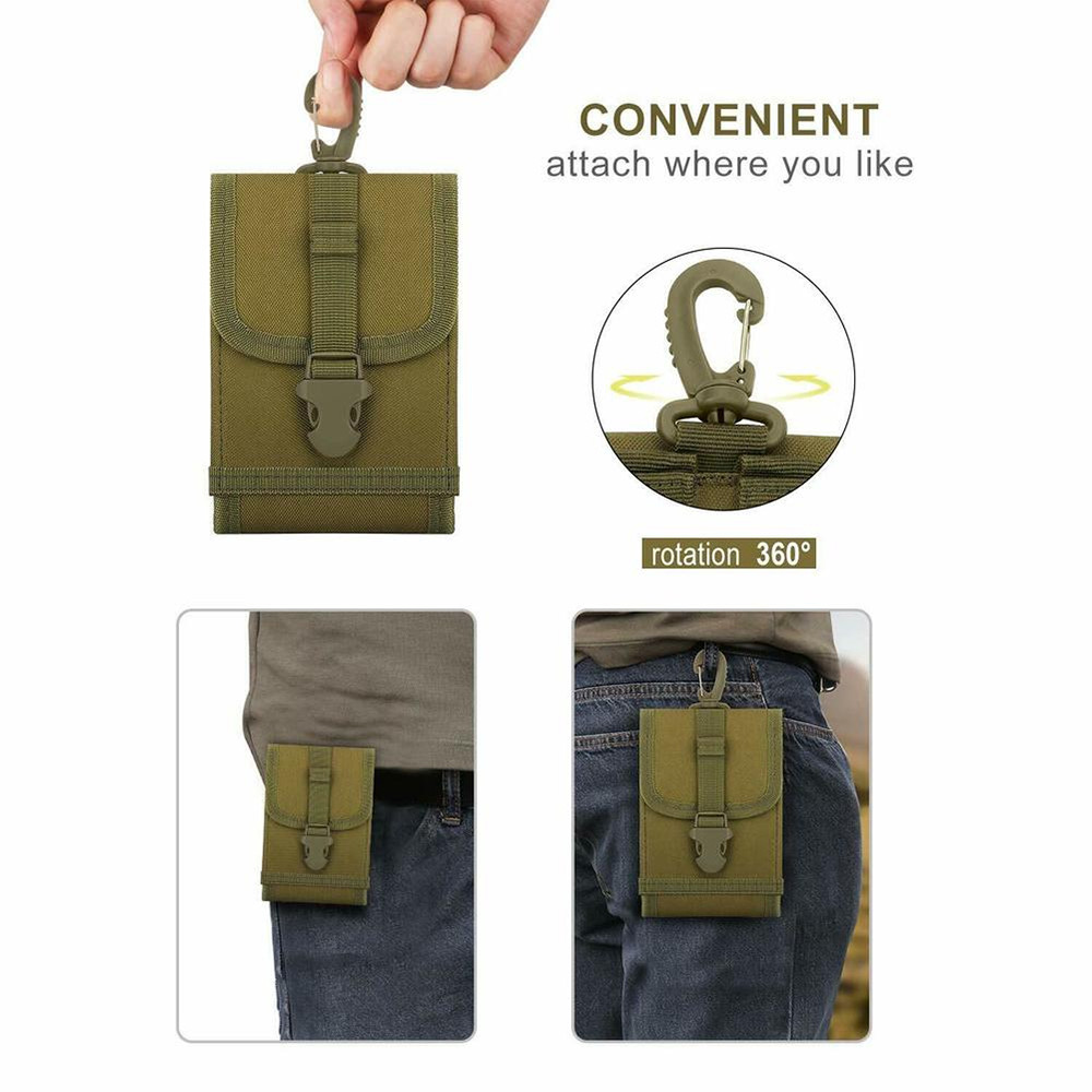 Mobile Phone EDC Gadget Phone Pack Tactical Molle Pouch Holster Waist Pouch