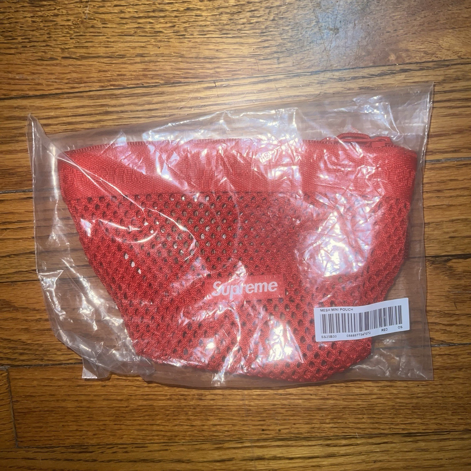 Supreme Mesh Mini Pouch SS25 Red