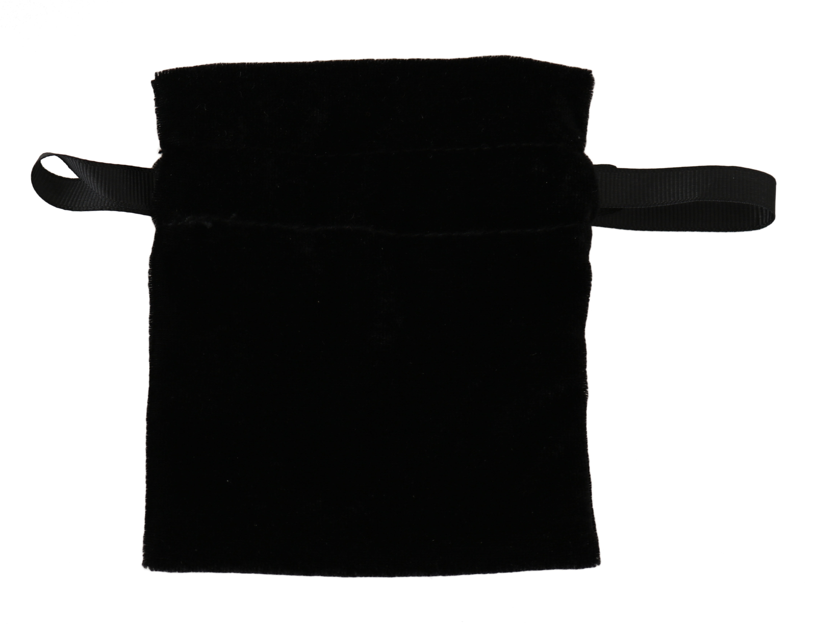 DOLCE & GABBANA Dustbag Cover Bag Cotton Black Drawstring Small 12cm x 10cm