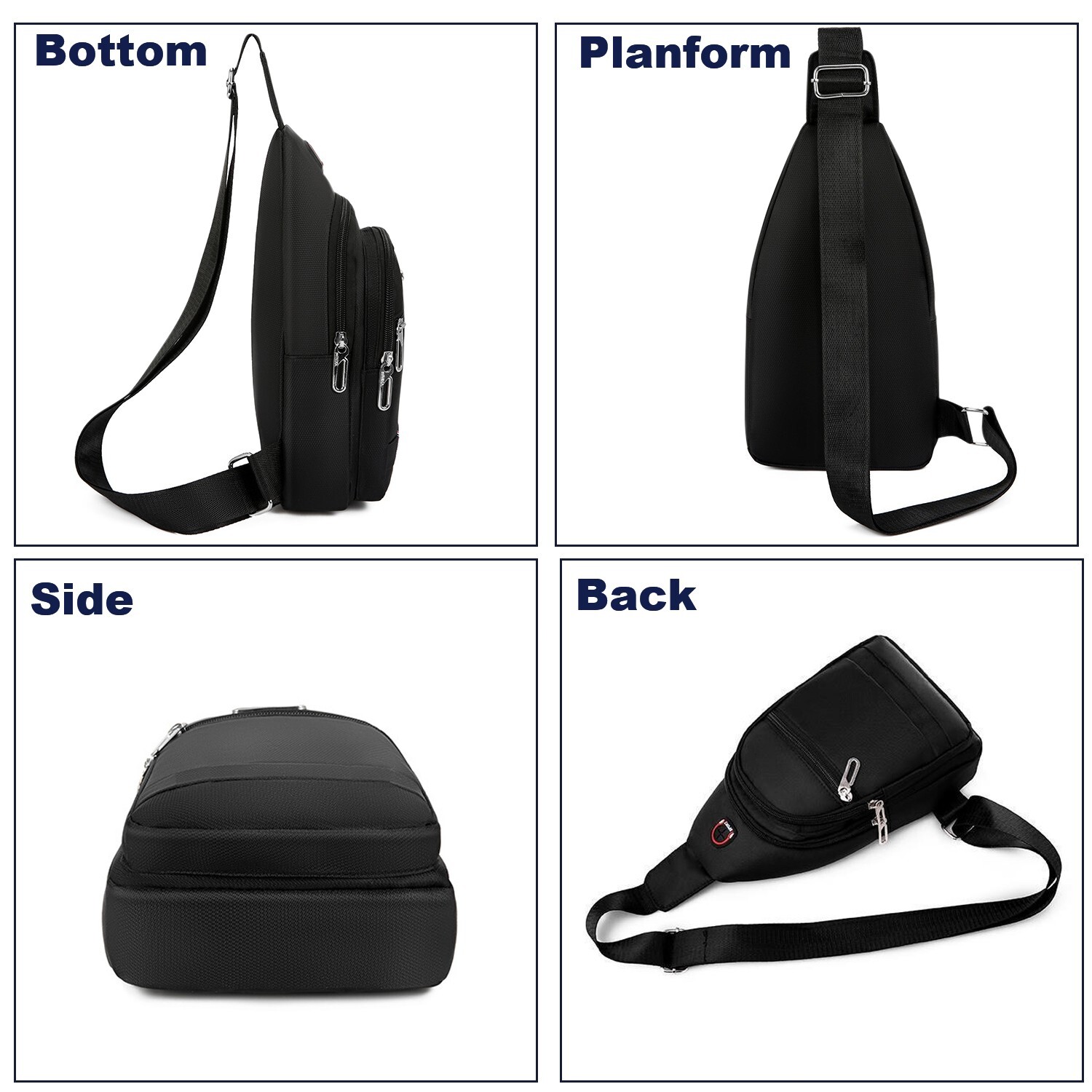 Men’s Backpack Causal Sling Bag Chest Shoulder Fanny Pack Crossbody Sport Travel