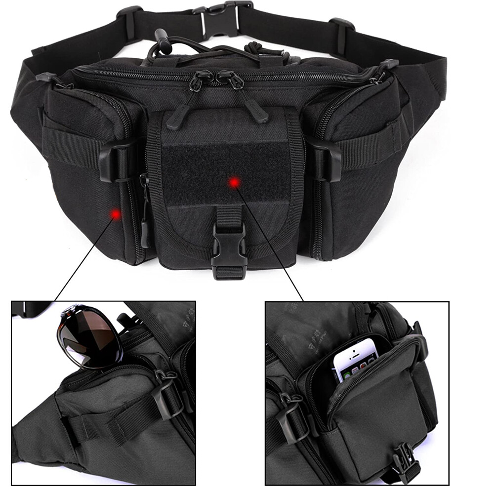 Tactical Carry Concealed Gun Holster Bag Fanny Pack Holster Pistol for Hiking