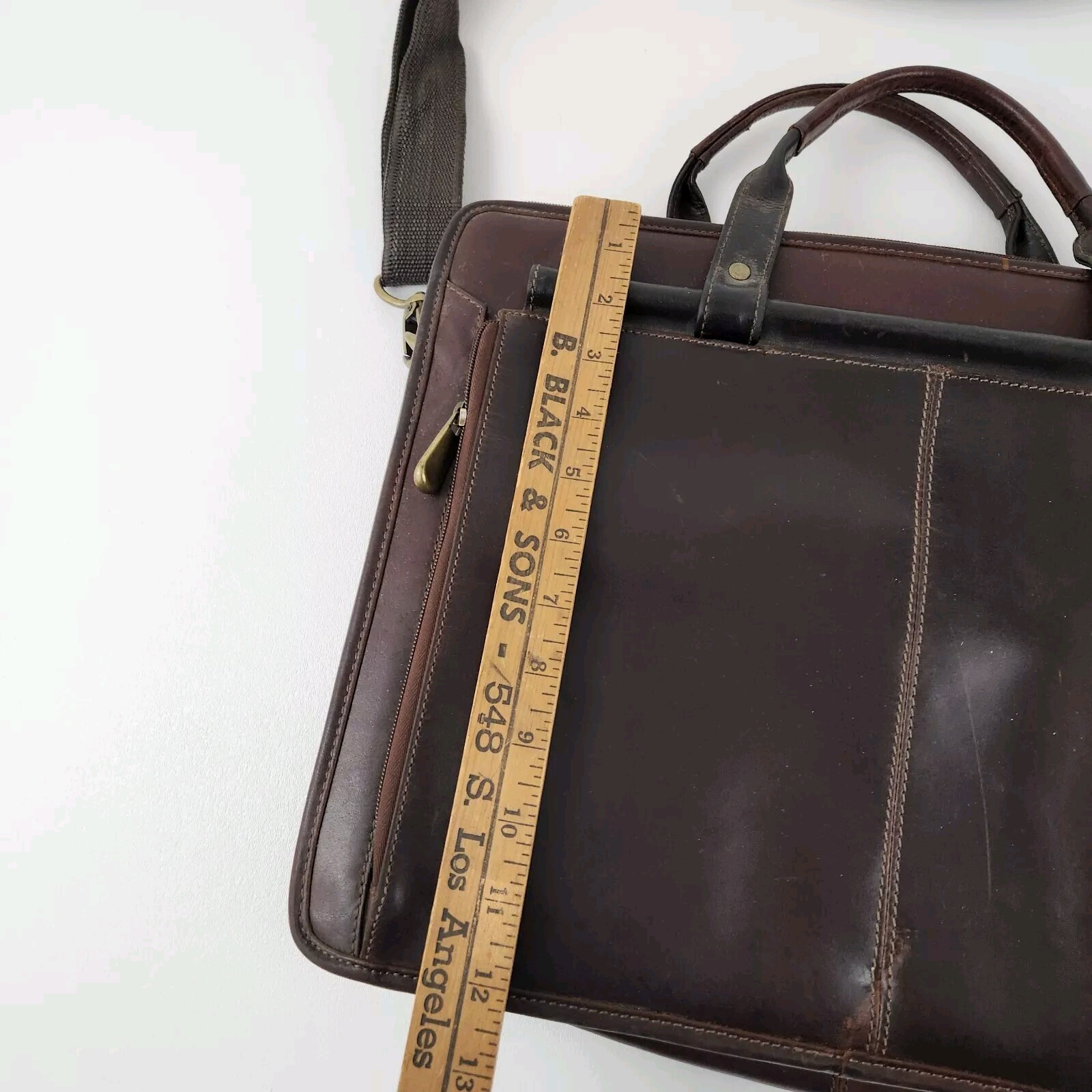 Wilsons Leather Pelle Studio Bag Briefcase Messenger Bag Computer Vintage Preppy