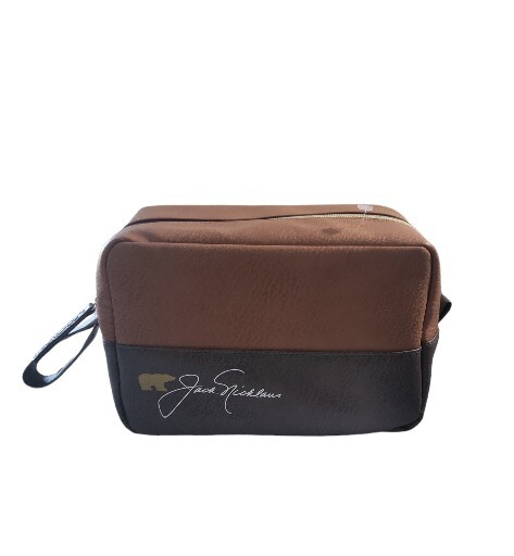 Jack Nicklaus Two-Tone Toiletry Dopp Bag with Zipper Organizer Portable Travel