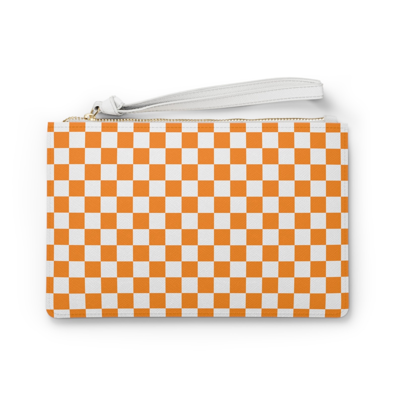 Checkerboard Clutch / Pouch – Vegan Leather – 9.5″ x 6.5″ x 0.2″ – New With Tags