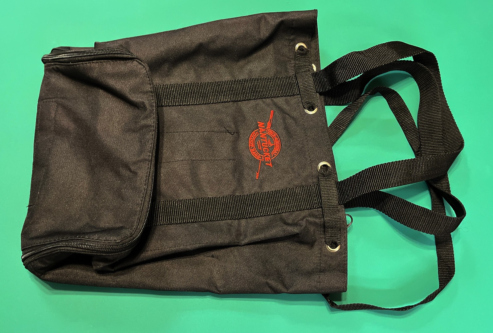 The Original Nantucket Diddy Bagg Canvas Backpack Tool Bag 14″ Full Open Zipper