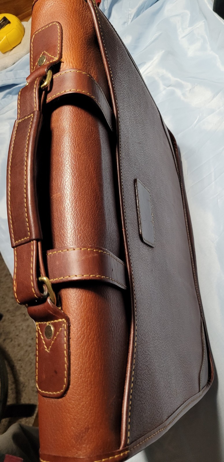 Orvis Leather Briefcase / saddle bag