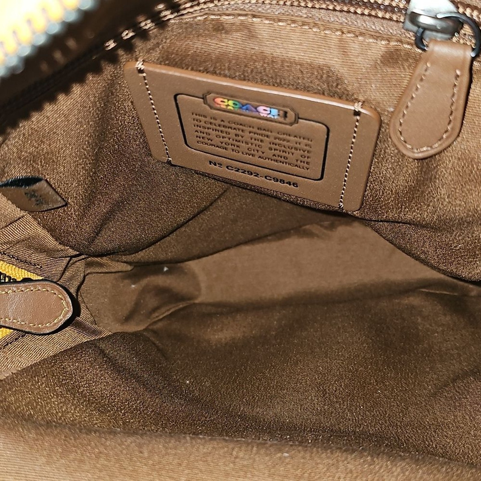 Coach Track Pack In Rainbow Signature Canvas
