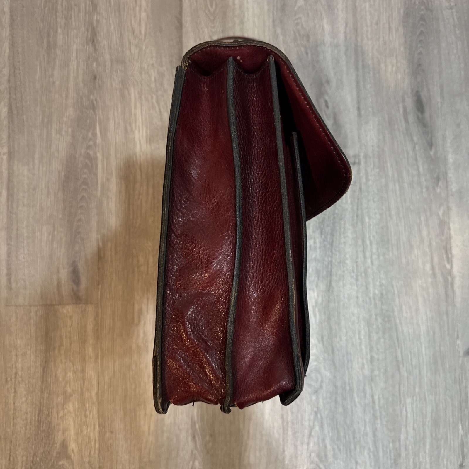 Vintage Renwick Antico Oxhide Leather Mens Briefcase Bag w Keys Canada Messenger