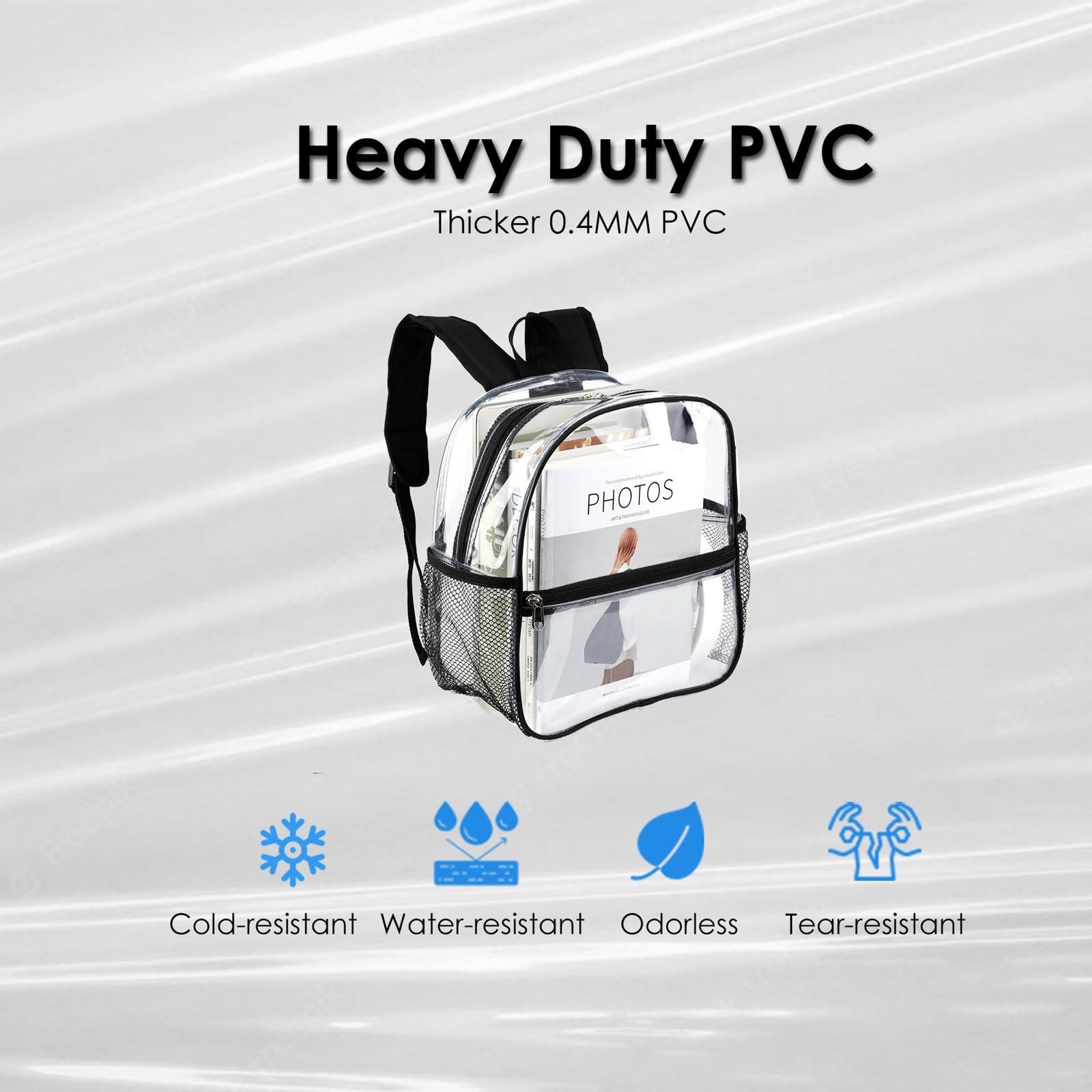 Stadium Approved Clear Backpack 12x6x12 – Mini Clear Bag for Stadium Events, …