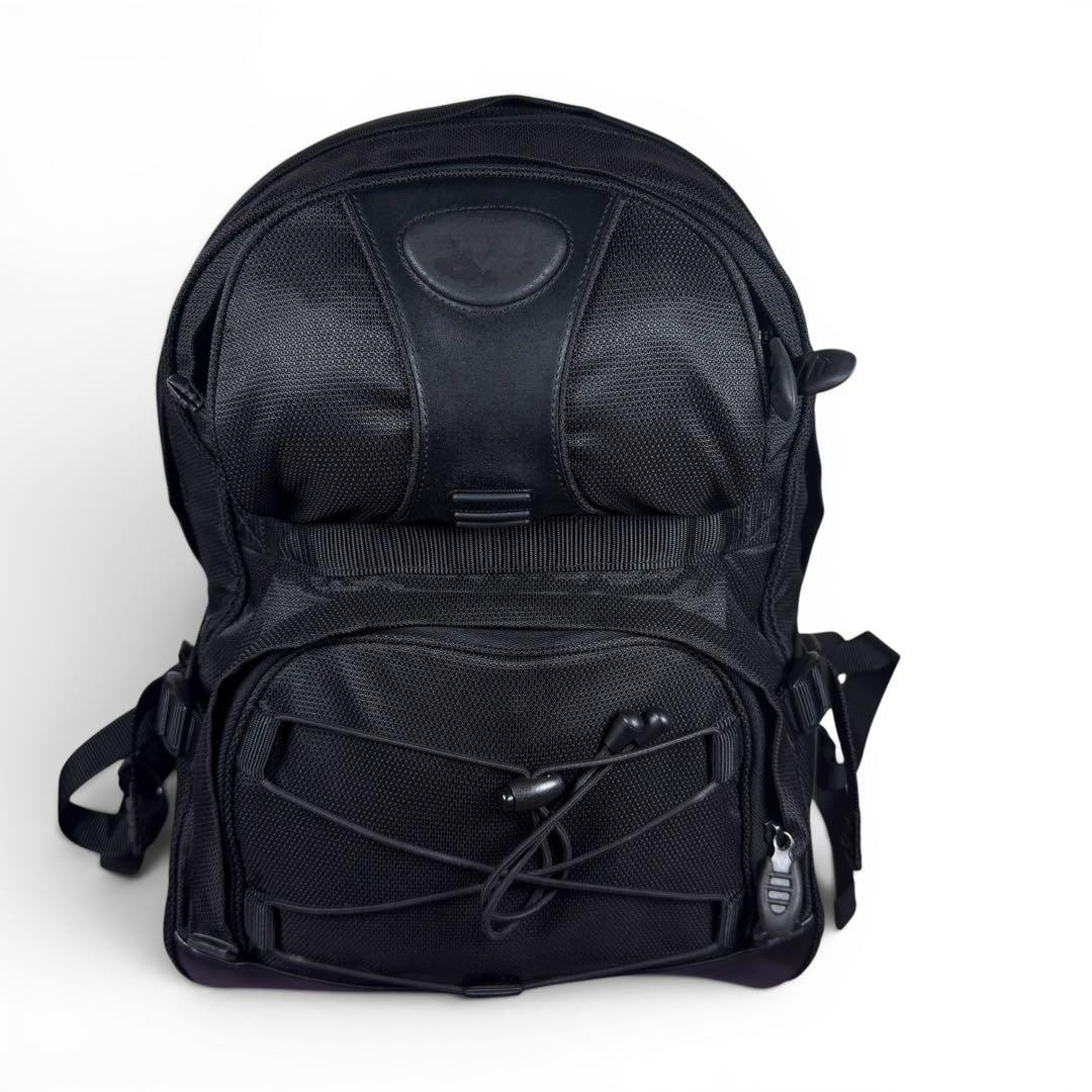TUMI T2 Backpack Black Leather Commute A4 Large Capacity