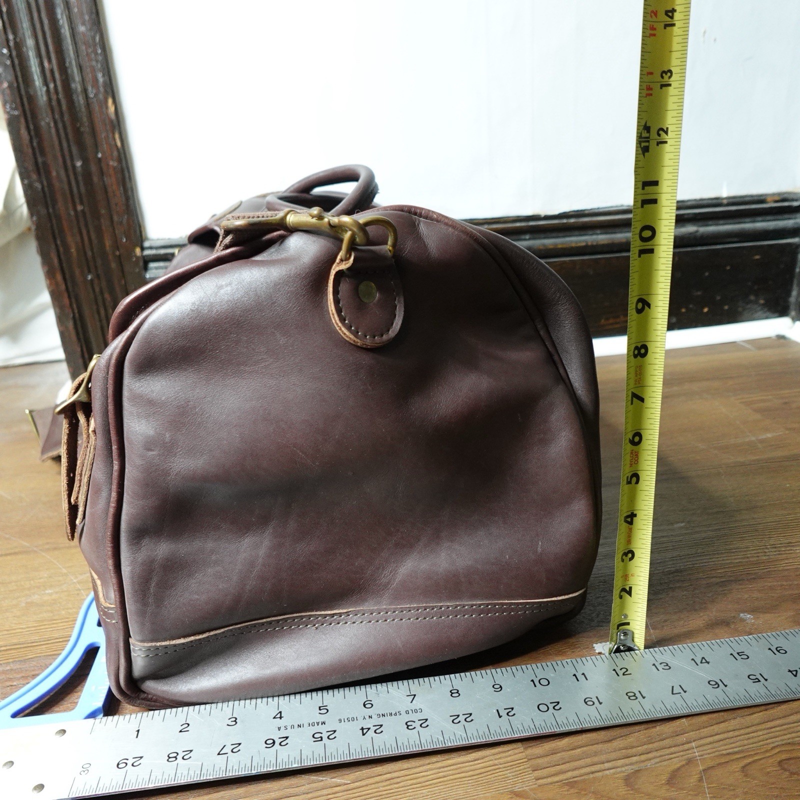 Duluth Pack Sportsman Duffel Bag Large Brown Leather Made In USA
