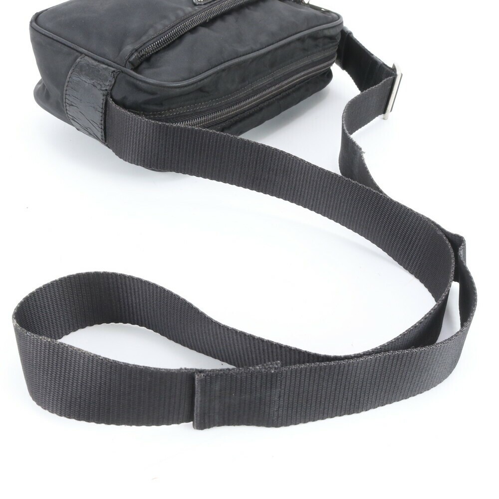 PRADA Tessuto Messenger Bag Nylon Black Shoulder Crossbody Business Mens