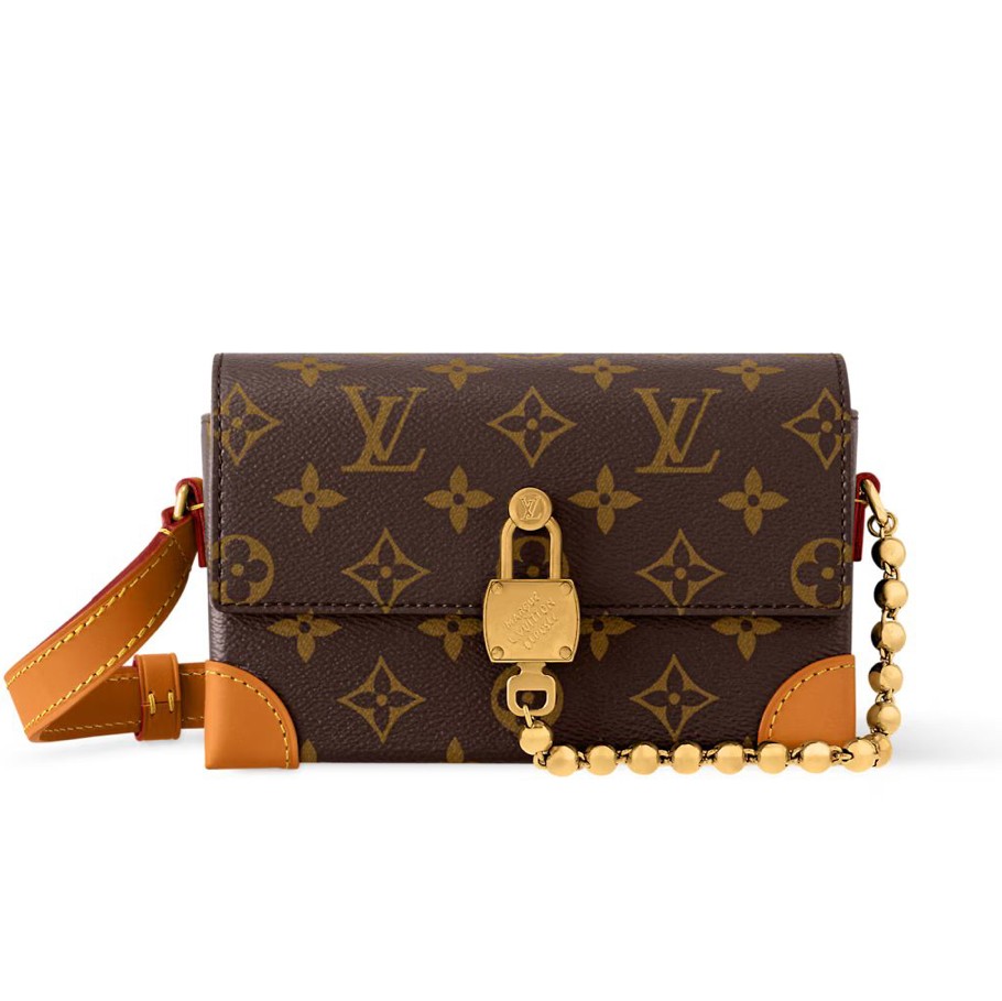 Louis Vuitton Pre-Owned Authentic STEAMER Mini Handbag Box Clutch M14738 18x11cm