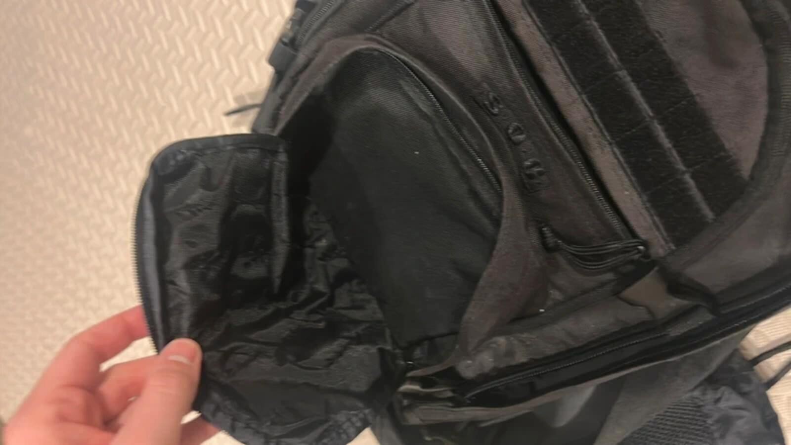 SOG Black Backpack Tactical Bugout Bag 4 Zippered Compartments Pockets Straps