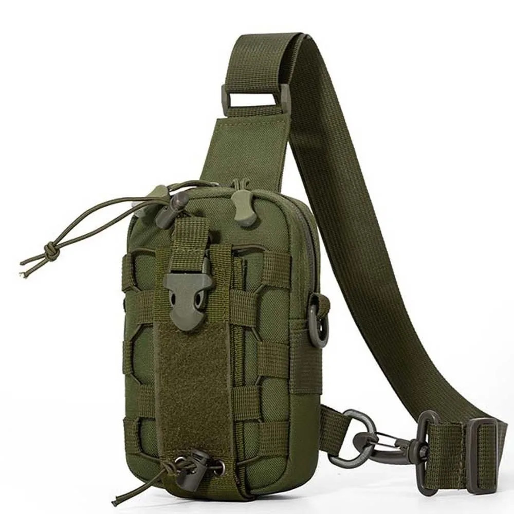 Multi-functional Men’s Nylon Waist Pack with Water Bottle Holder Adjustable Stra