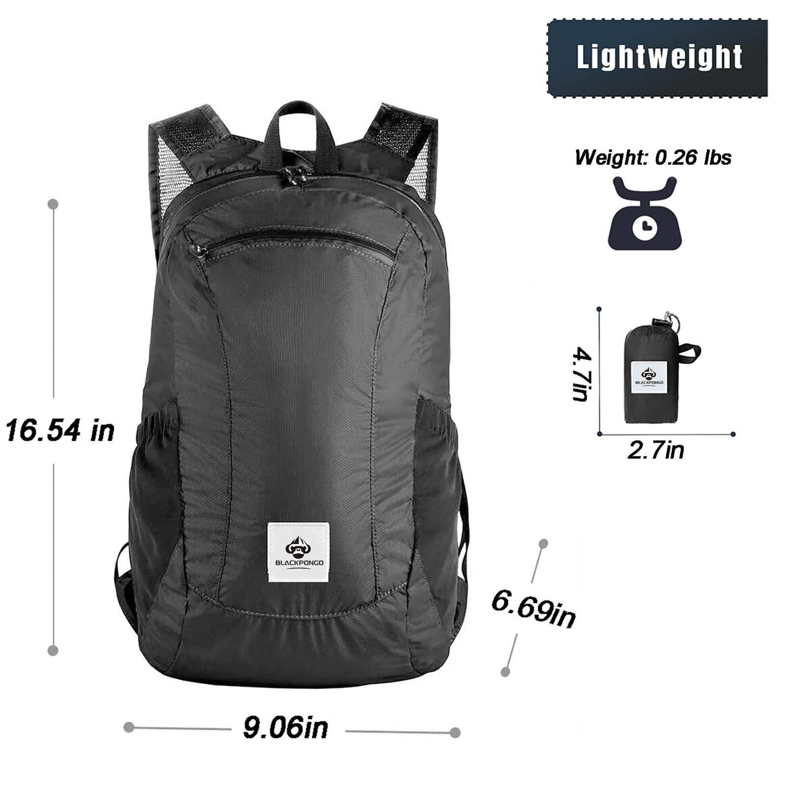 Small Backpack 18l Lightweight Packable Backpack For Travel Airplane Travel Hiki